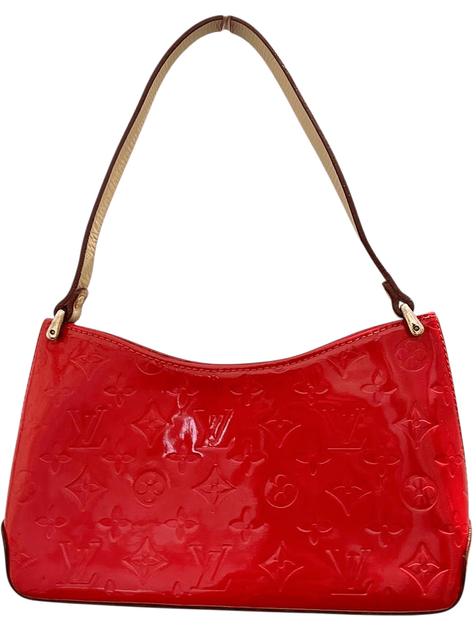 Louis Vuitton Red Monogram Vernis Pochette Accessoires Bag 1