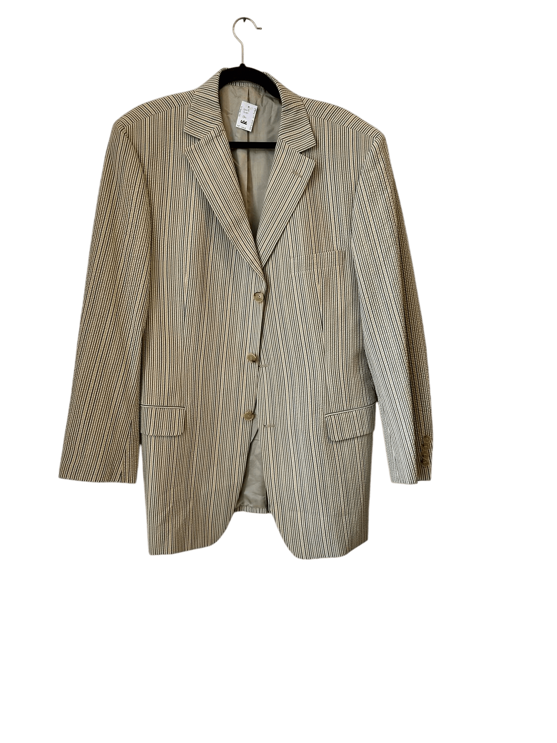 Vintage 90s Wagner & Glass Vienna Striped Blazer - Size 50 2