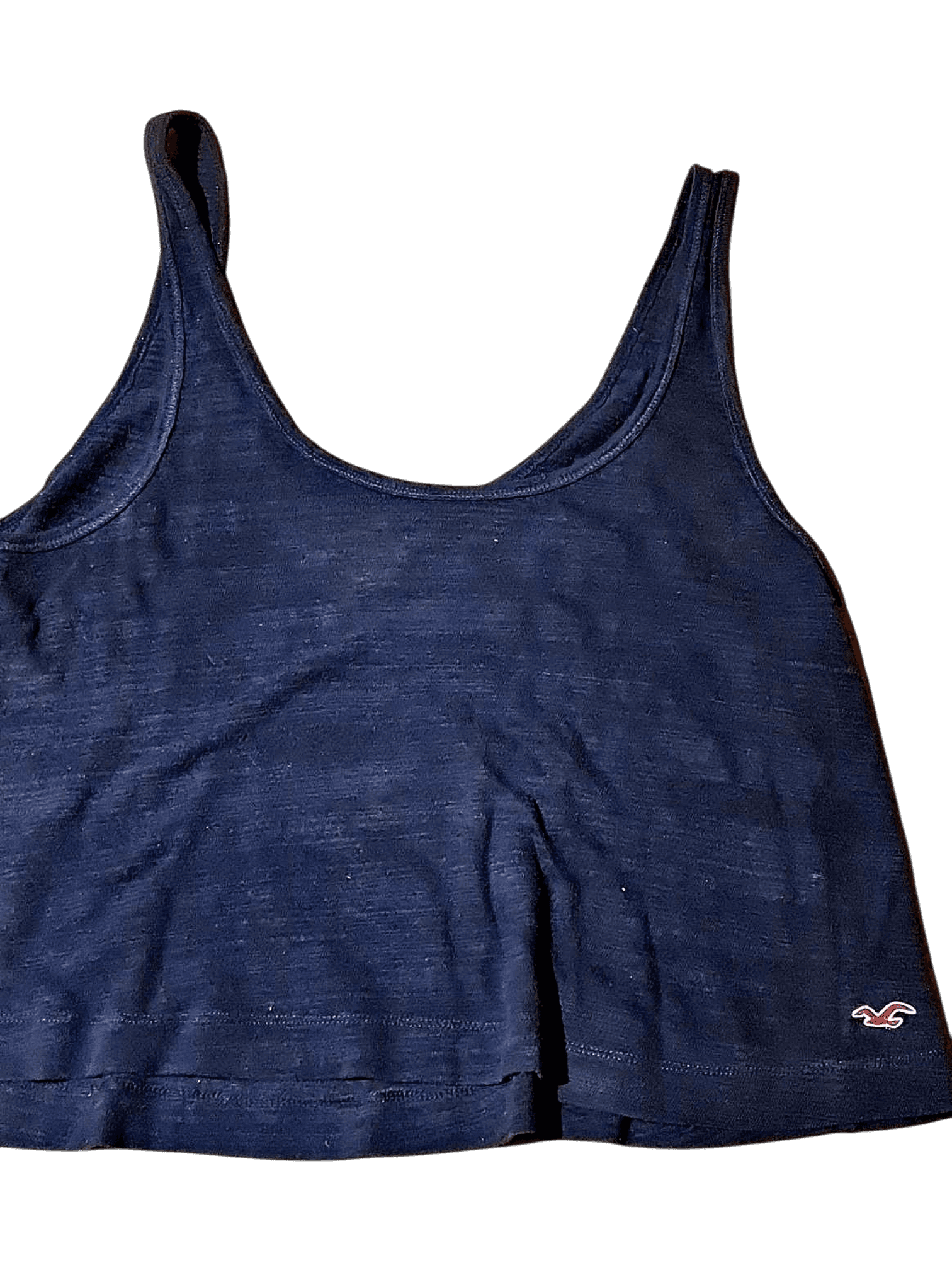 Hollister Navy Tank Top with Logo - Women's Sleeveless Top 1