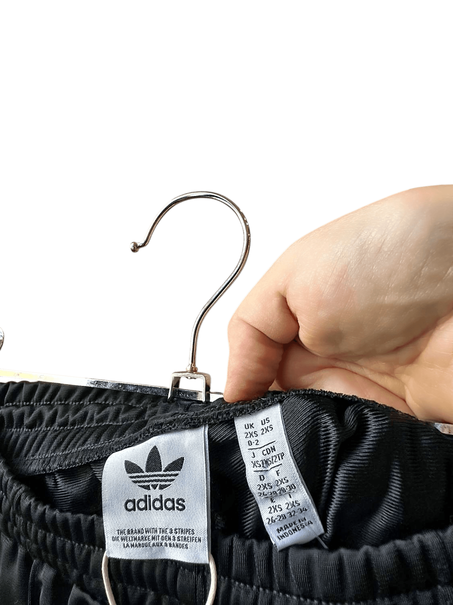 Adidas Classic 3-Stripe Black Track Pants - Size XXS 3
