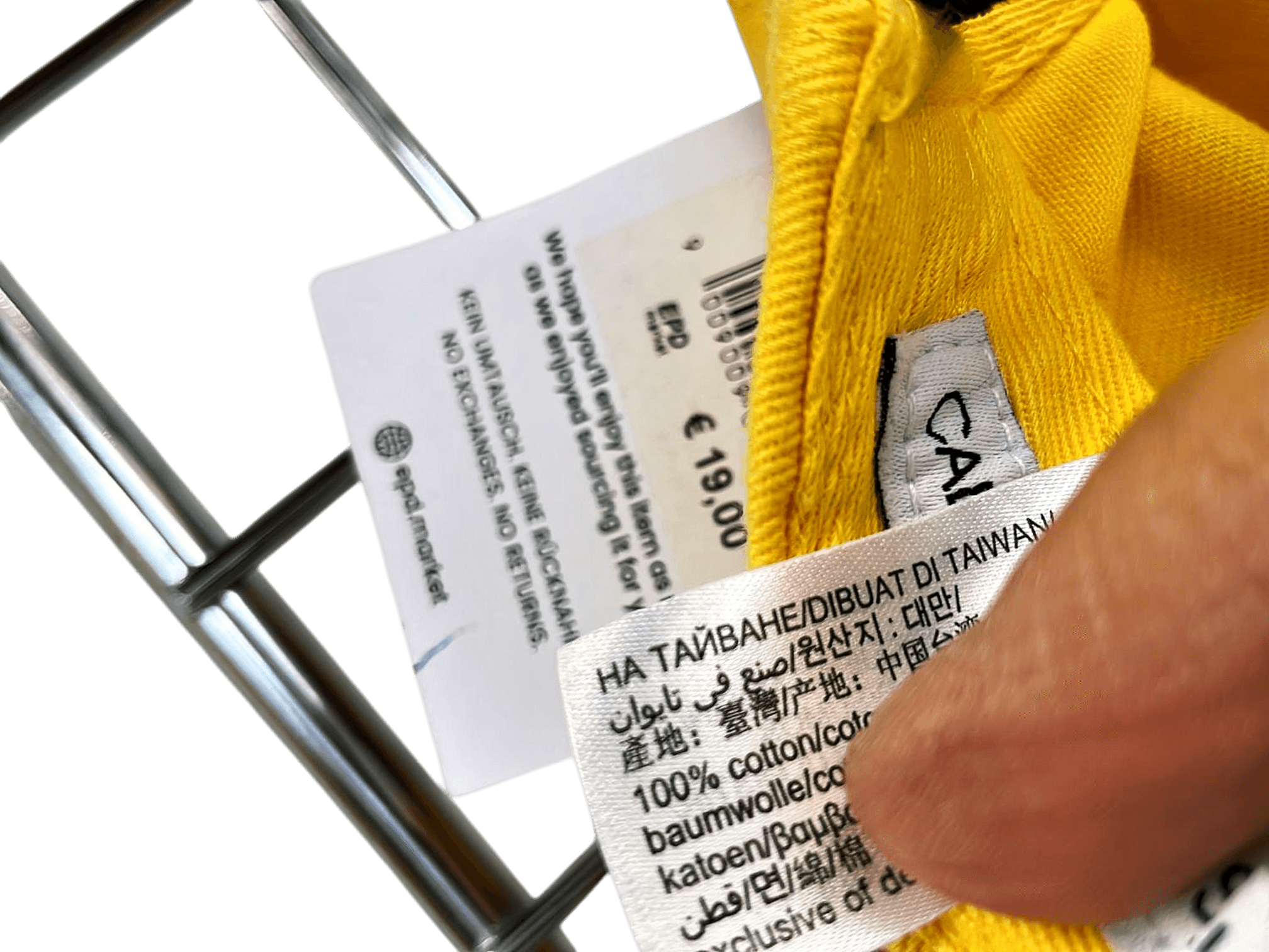 Calvin Klein Yellow Cap - #MYCALVINS 'Accept No Fakes' Baseball Hat 3