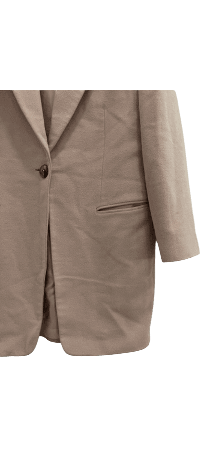 Dusty Pink Long Blazer with Single Button Closure 3