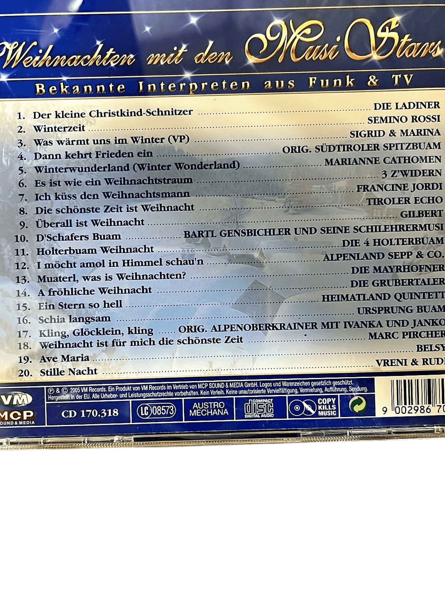 VM Records Weihnachten mit den Musik Stars CD, gebraucht 2