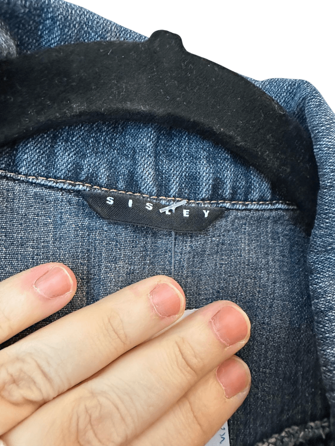 Sisley Sleeveless Denim mini Dress - Size S 3