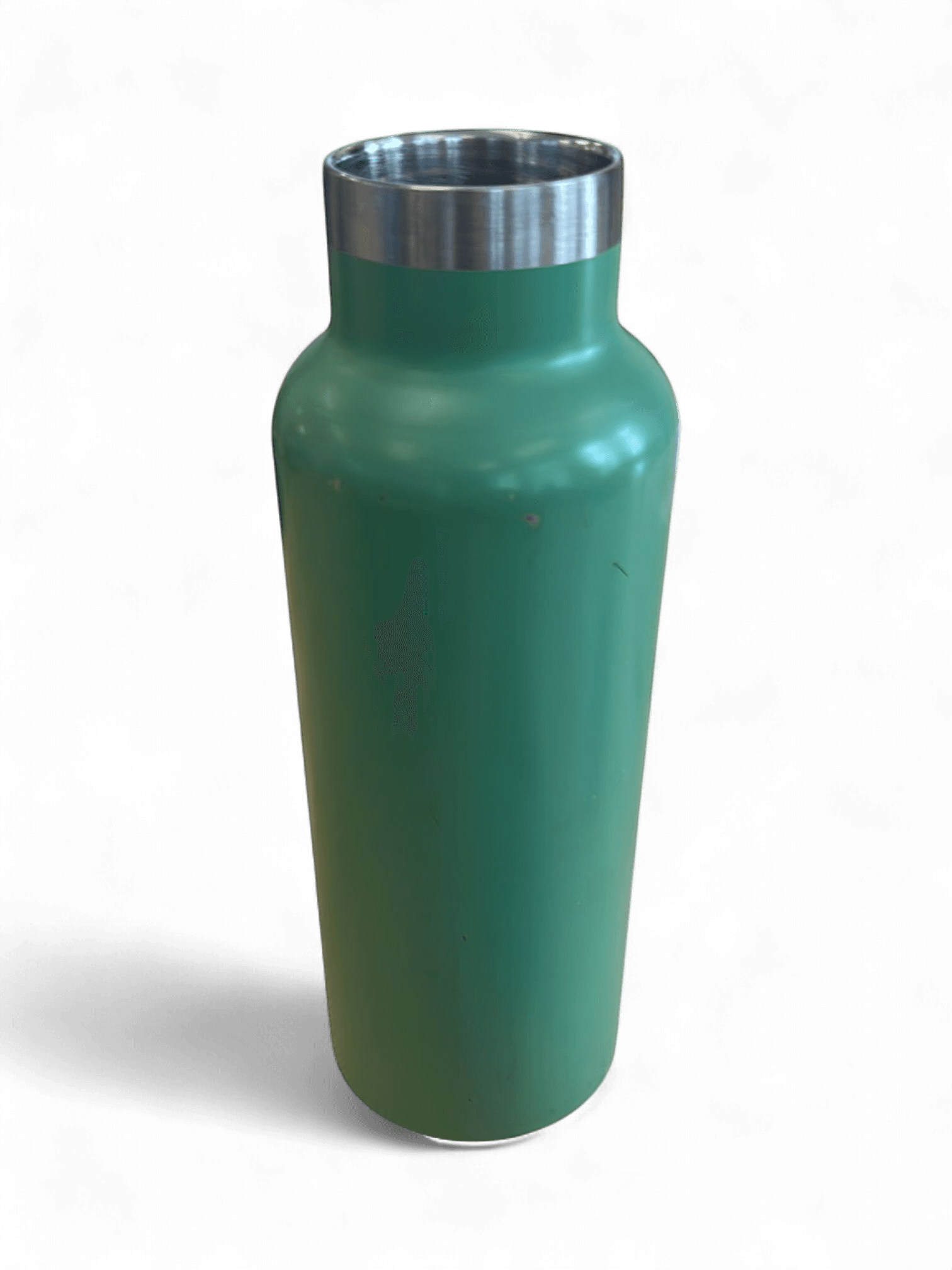 Insulated Green Water Bottle with Blue AirPods Case and Pink Glasses 2