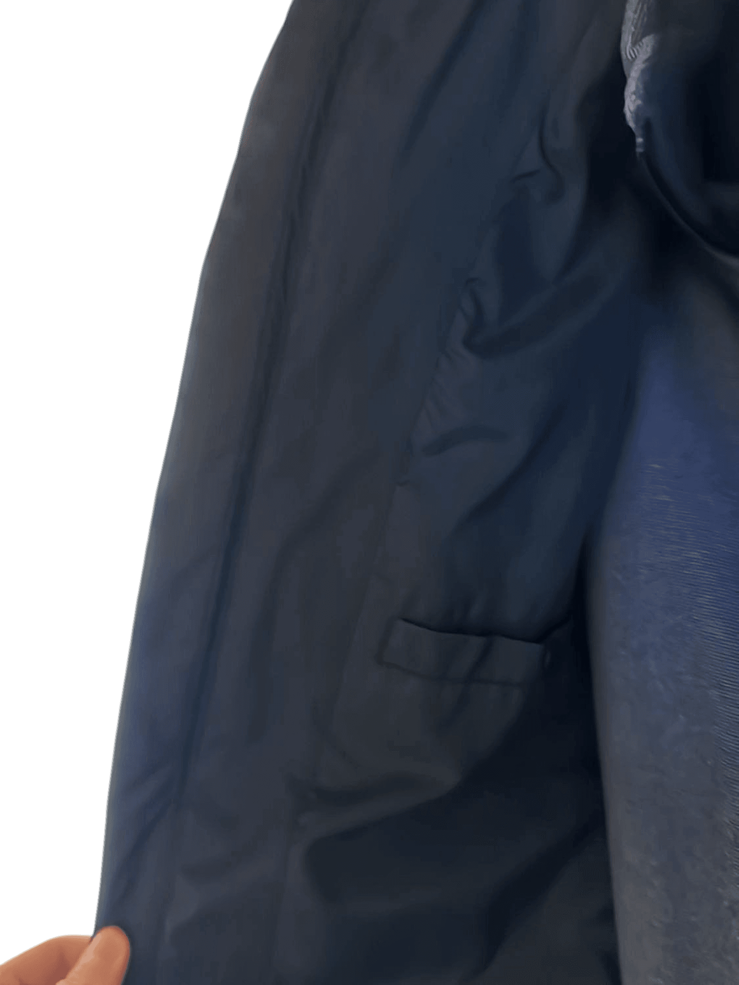 C&A Navy Blue Padded Parka Jacket with Hood - Size M 2