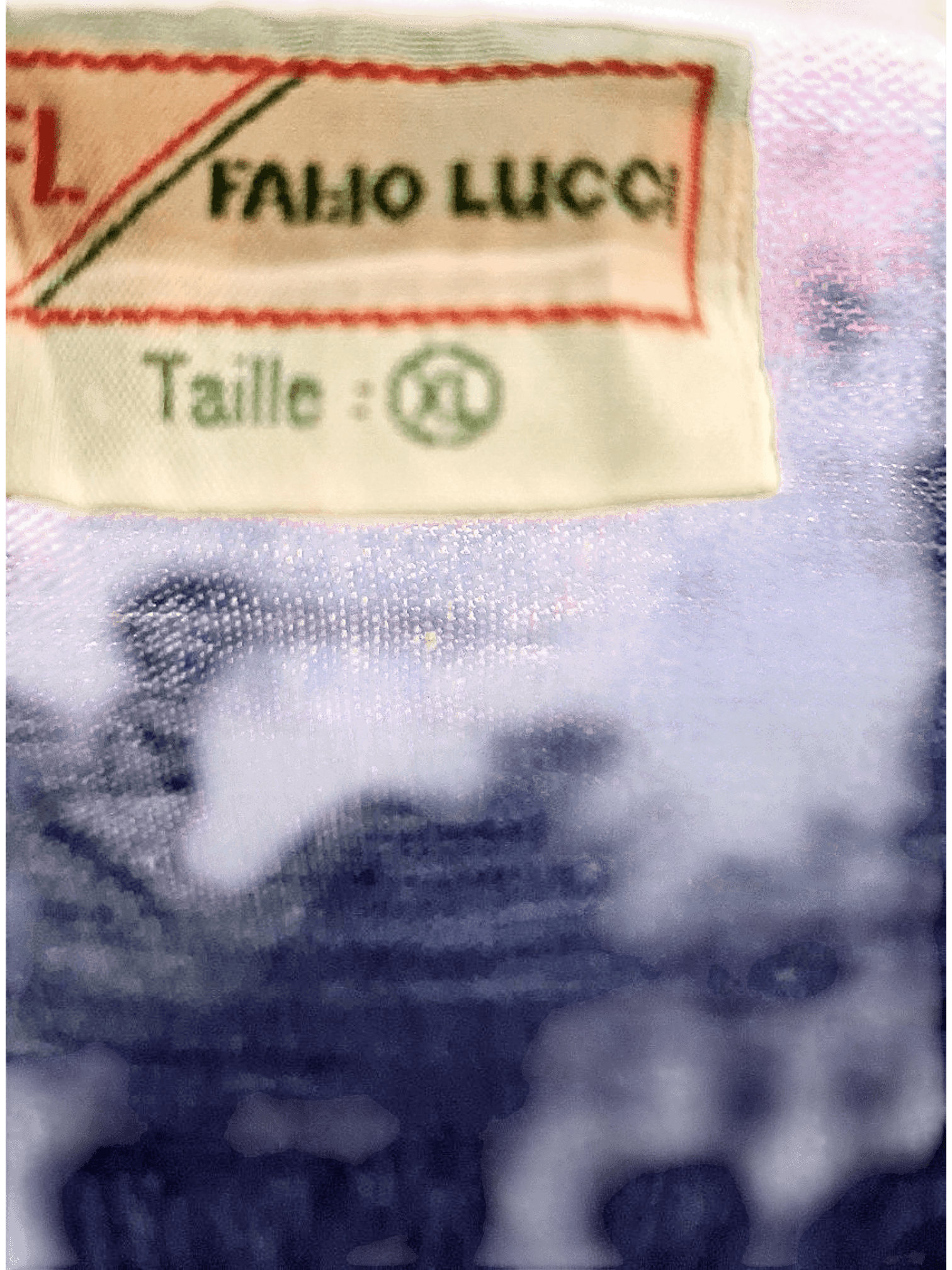 Vintage Blue Chambray Button-Down Shirt with Embroidered Design 2