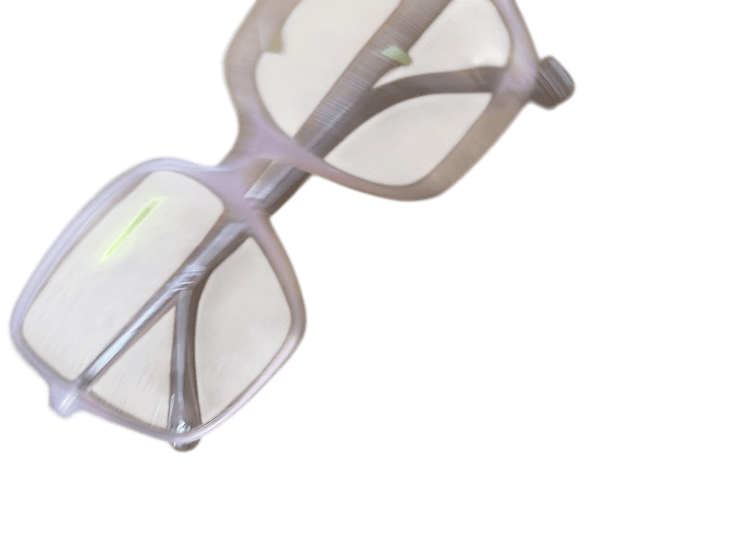 Chanel Brillengestell in Rosa Transparent - Designer Brille