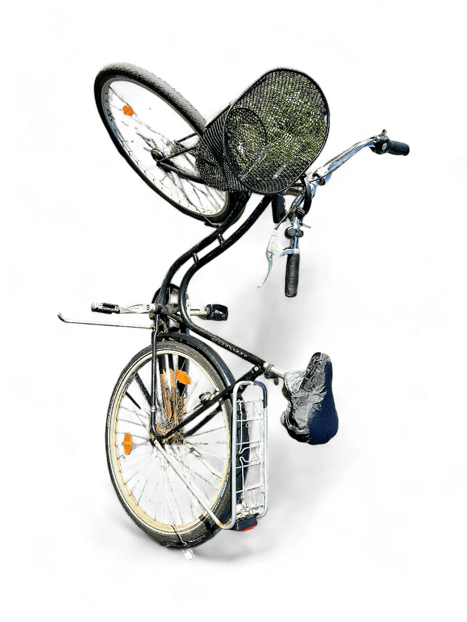 Classic Black Bicycle with Basket 1