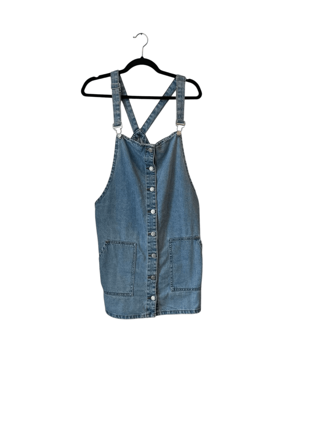 Denim Co. Light Blue Pinafore Dress - Size 46 EUR 2