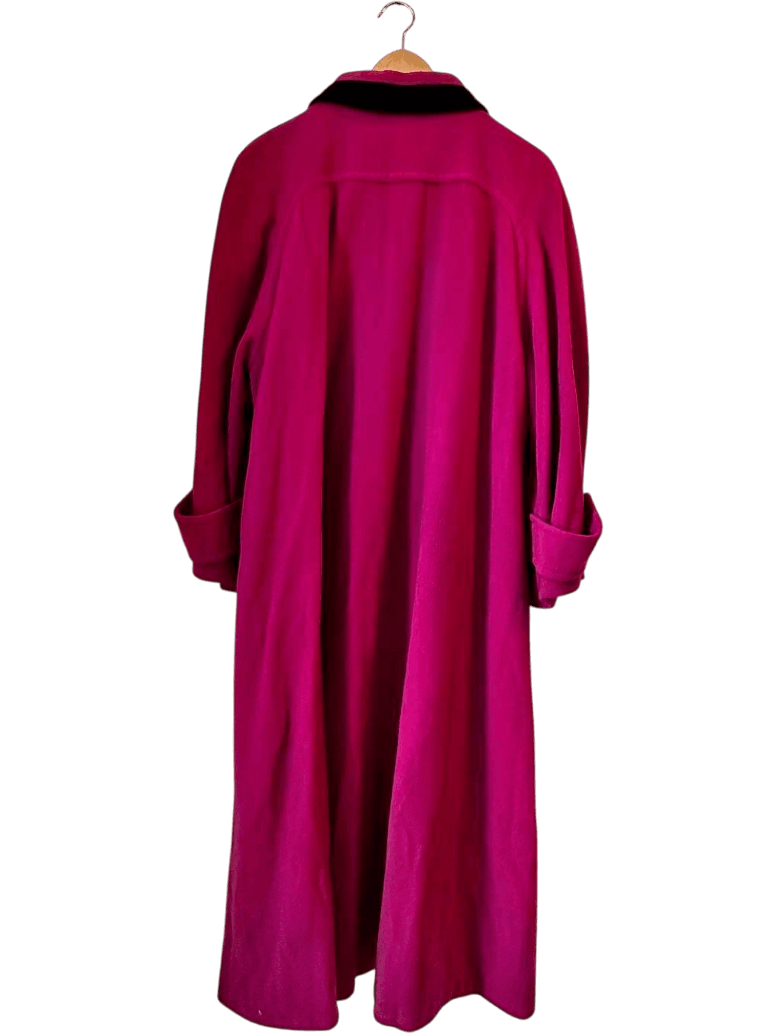 Vintage Creation Mademoiselle Pink Wool Trench Coat - Size 36 2