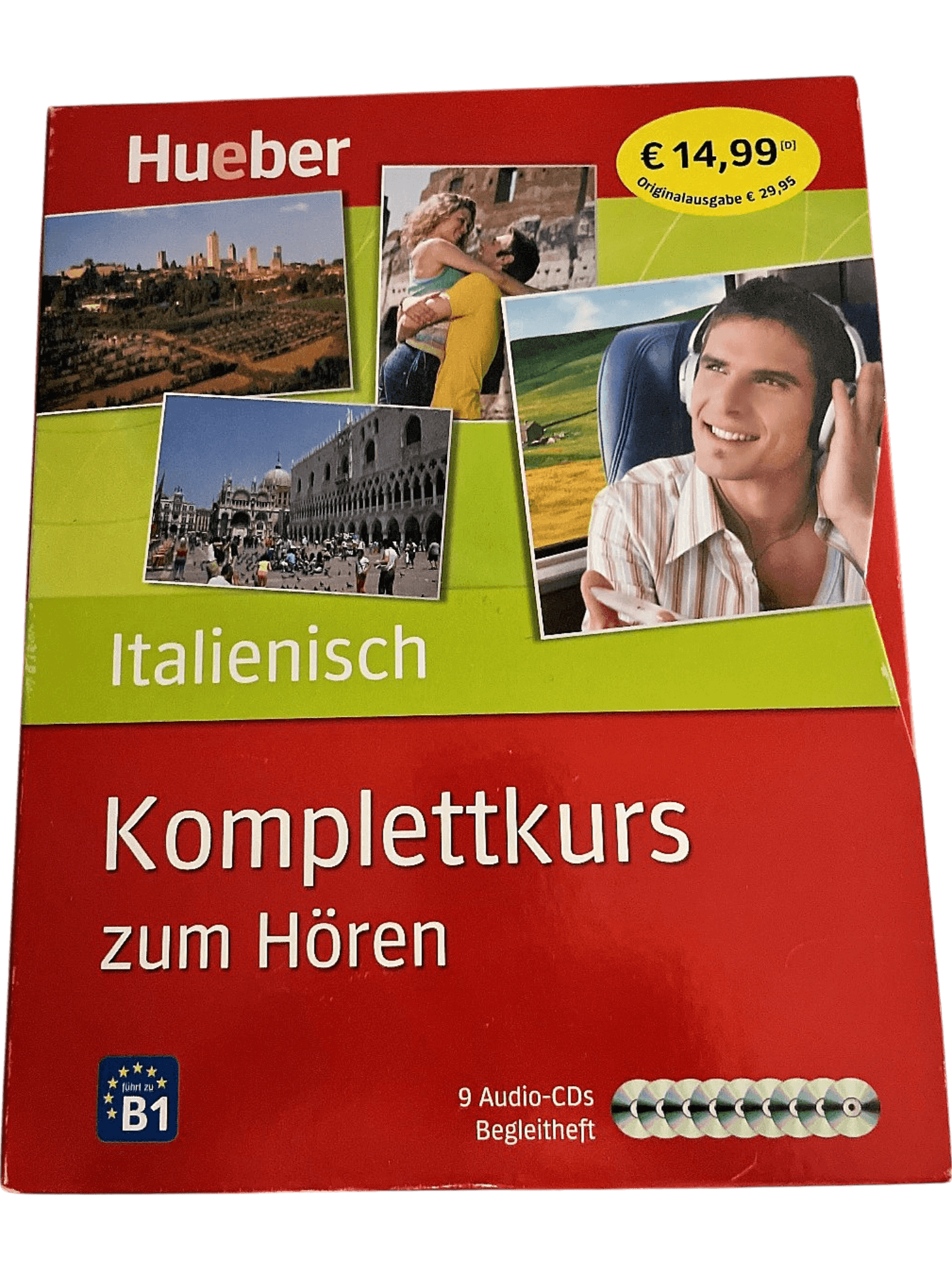 Hueber Italienisch Komplettkurs zum Hören - B1 Niveau mit 9 Audio-CDs 1