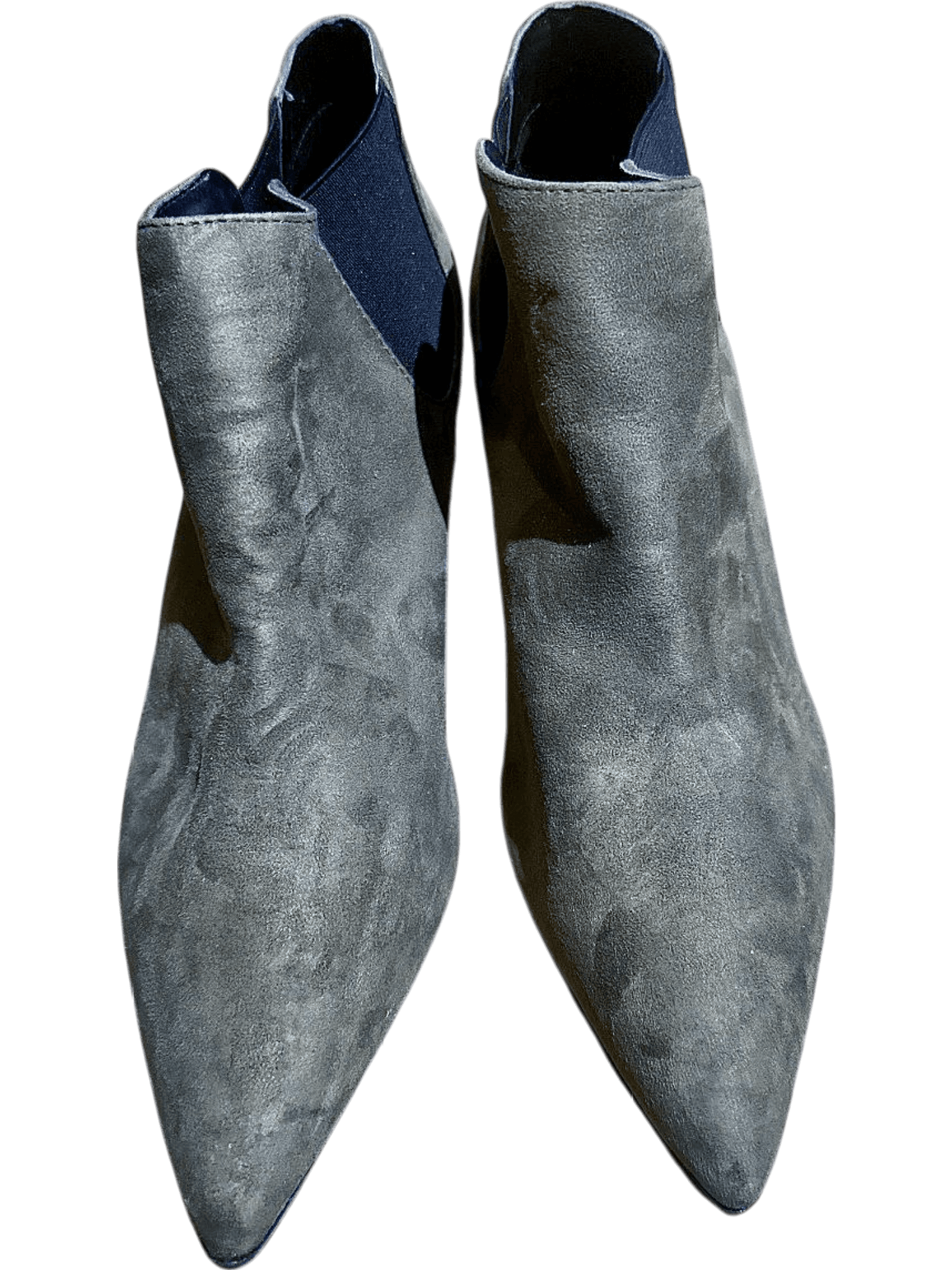 Elegant Brown Suede Ankle Boots with Kitten Heel 1