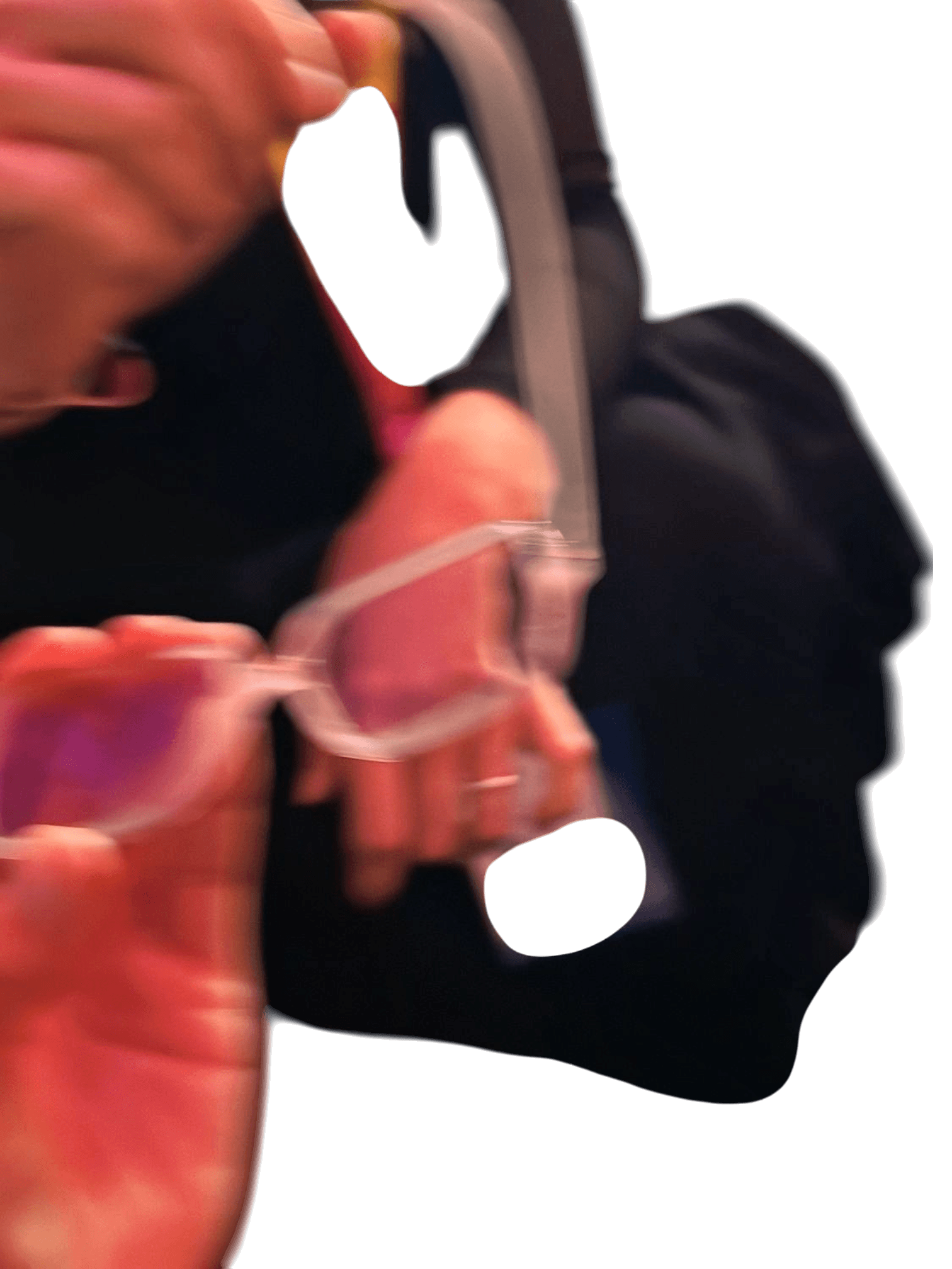 Transparente quadratische Brille mit klaren Gläsern 2