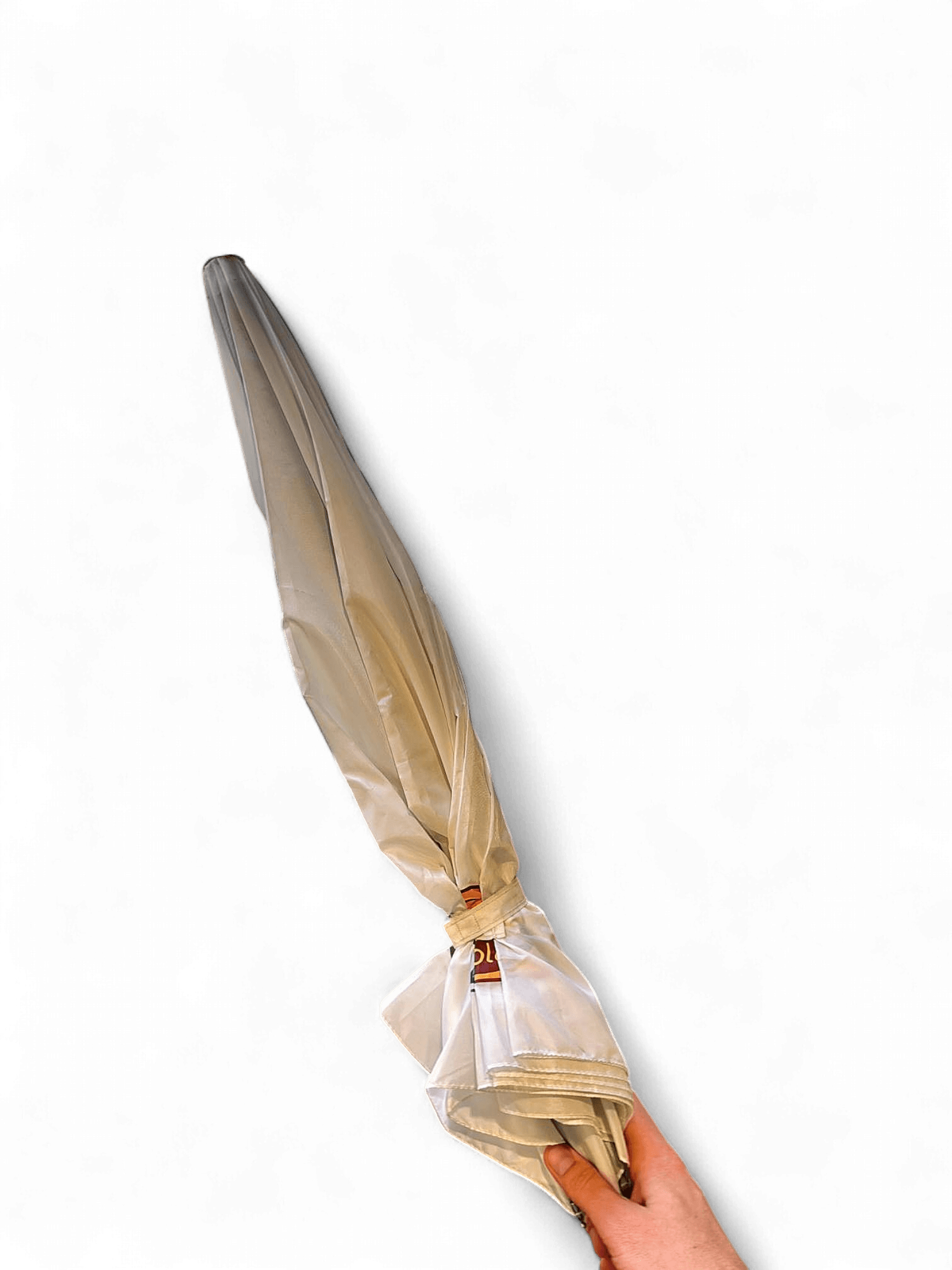 Compact White Umbrella - Foldable Travel Size 1