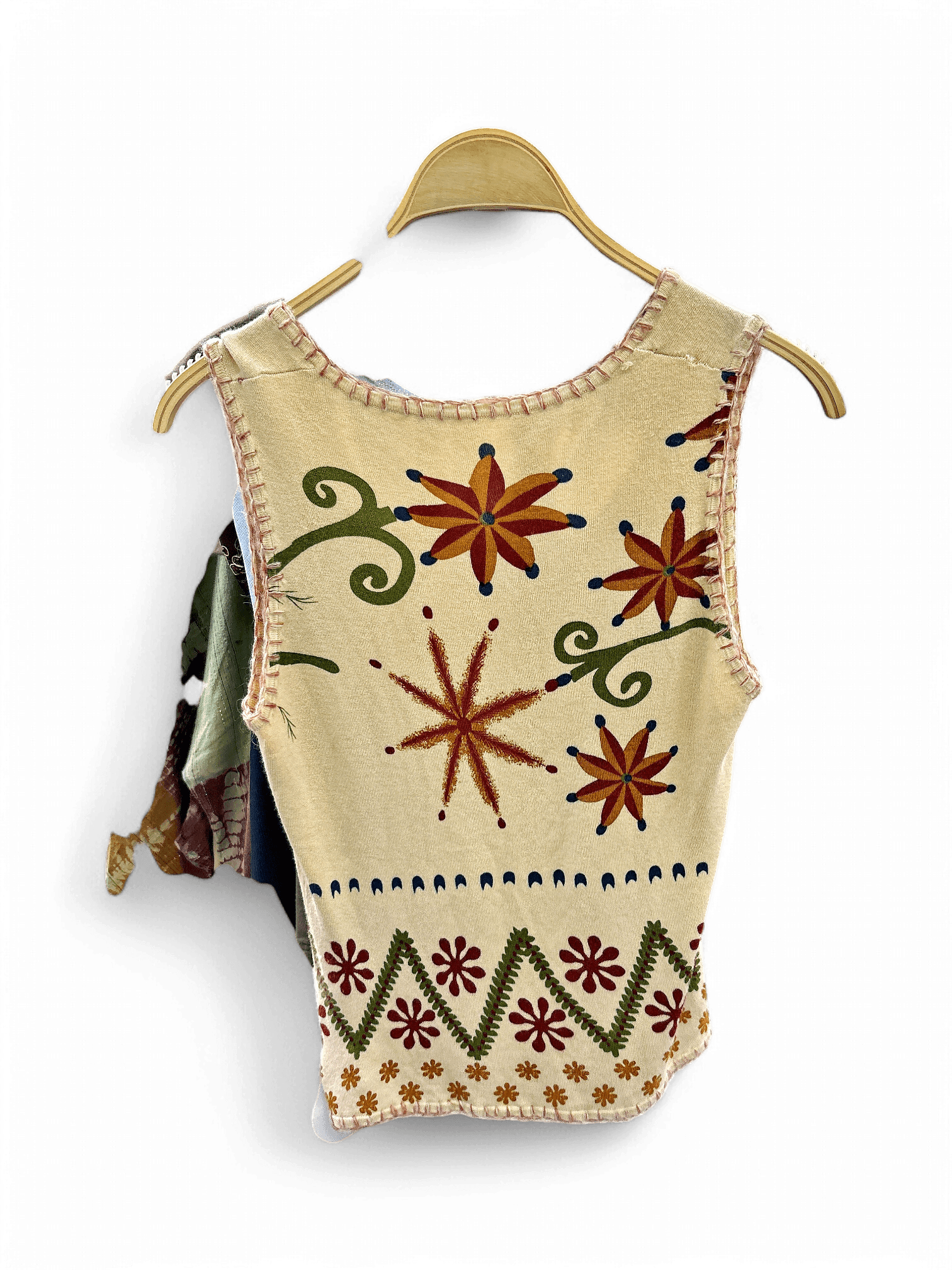 Unique Patterned Tank Top - Size L 2