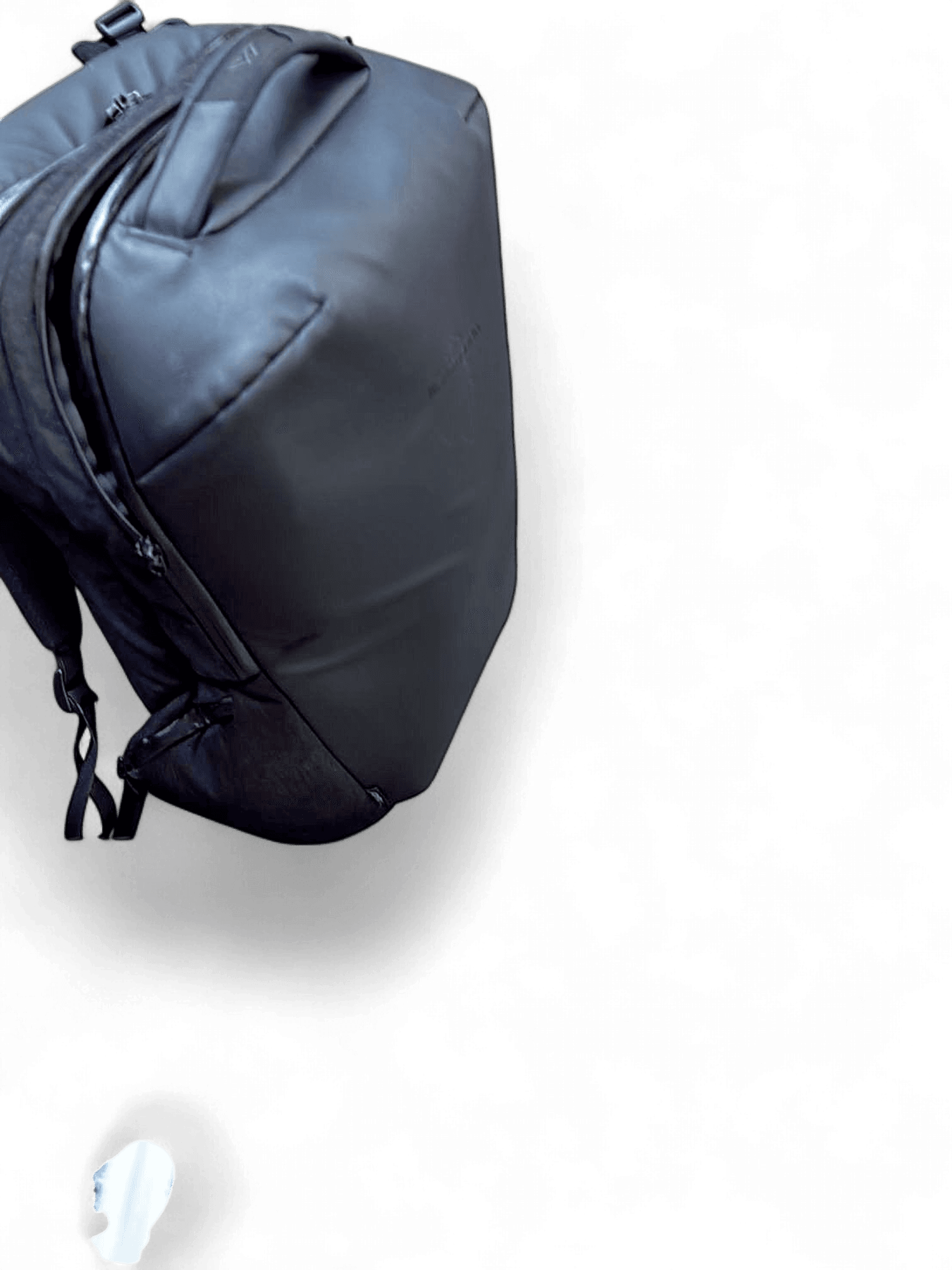 Black and Grey Minimalist Laptop Backpack 2