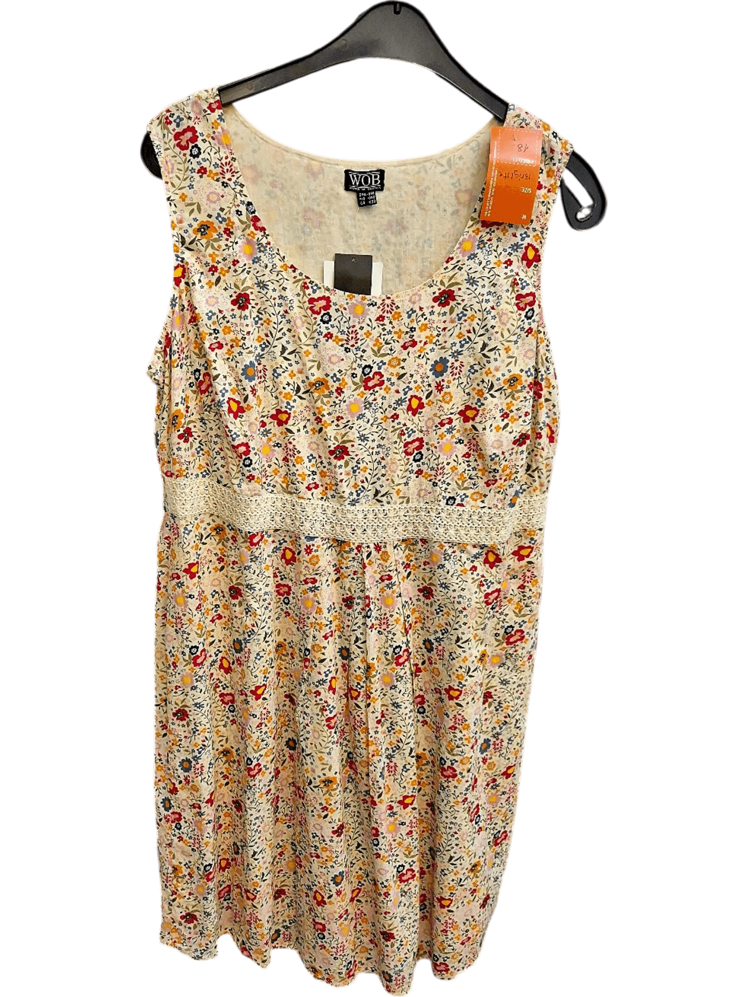 WOB Floral Sundress with Lace Detail - Size 44 - New with Tags 1