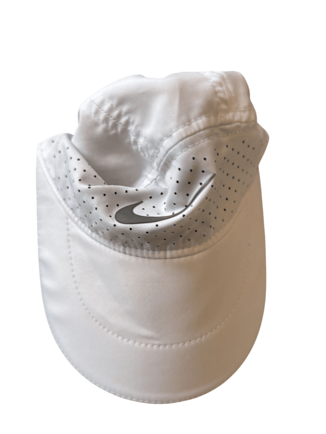 Nike White Baseball Cap with Perforated Design 2