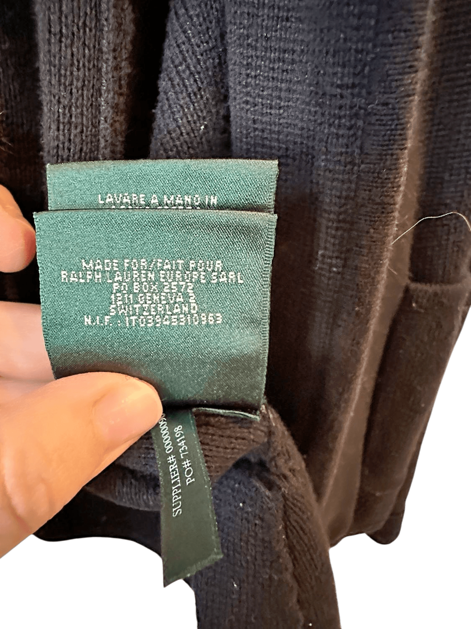 Ralph Lauren Black Cotton Blazer with Gold Buttons - Size S 7