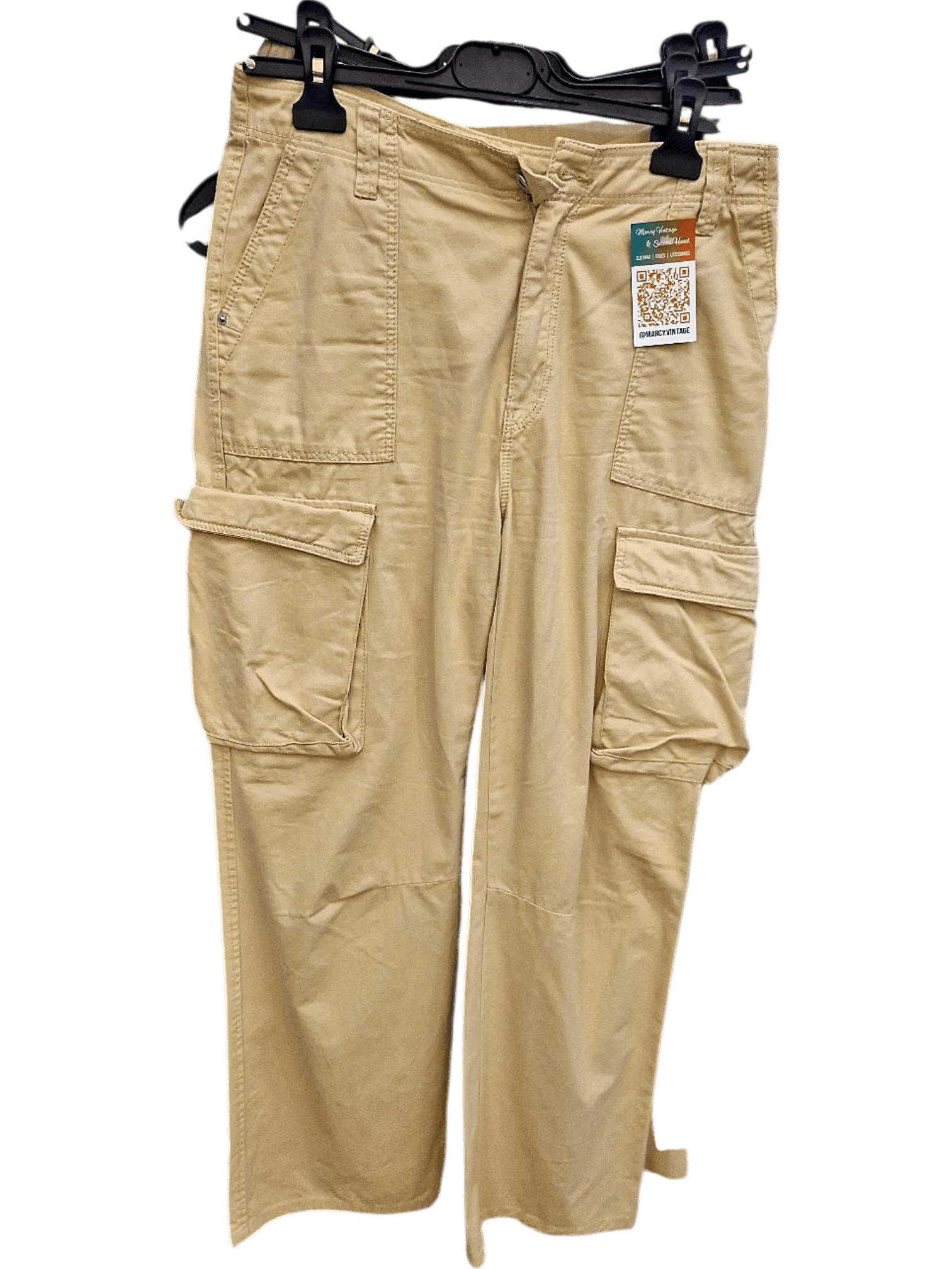 New Beige Cargo Pants with Tags - Casual Utility Trousers 1