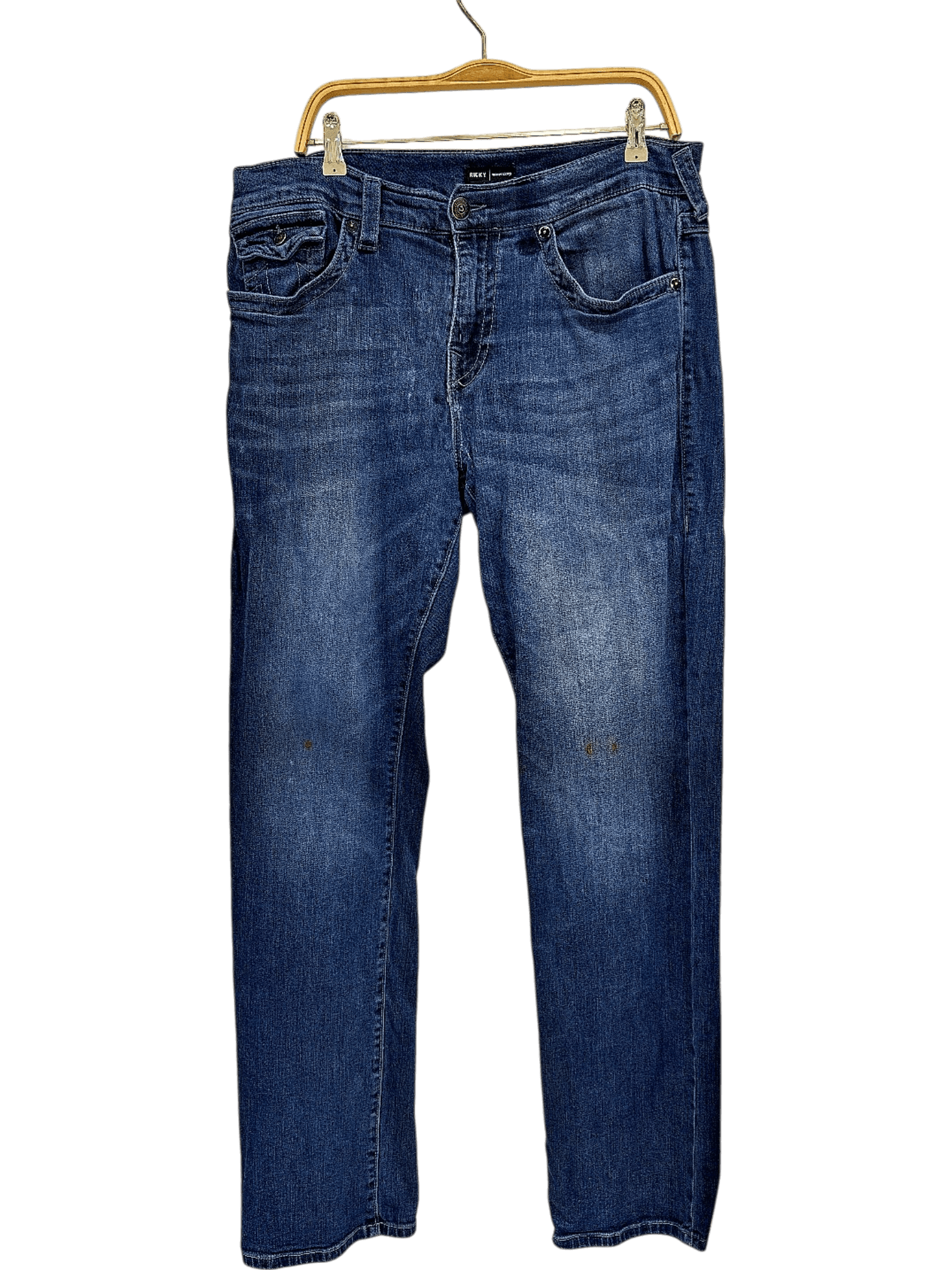 True Religion Ricky Relaxed Straight Jeans - Size 34 1