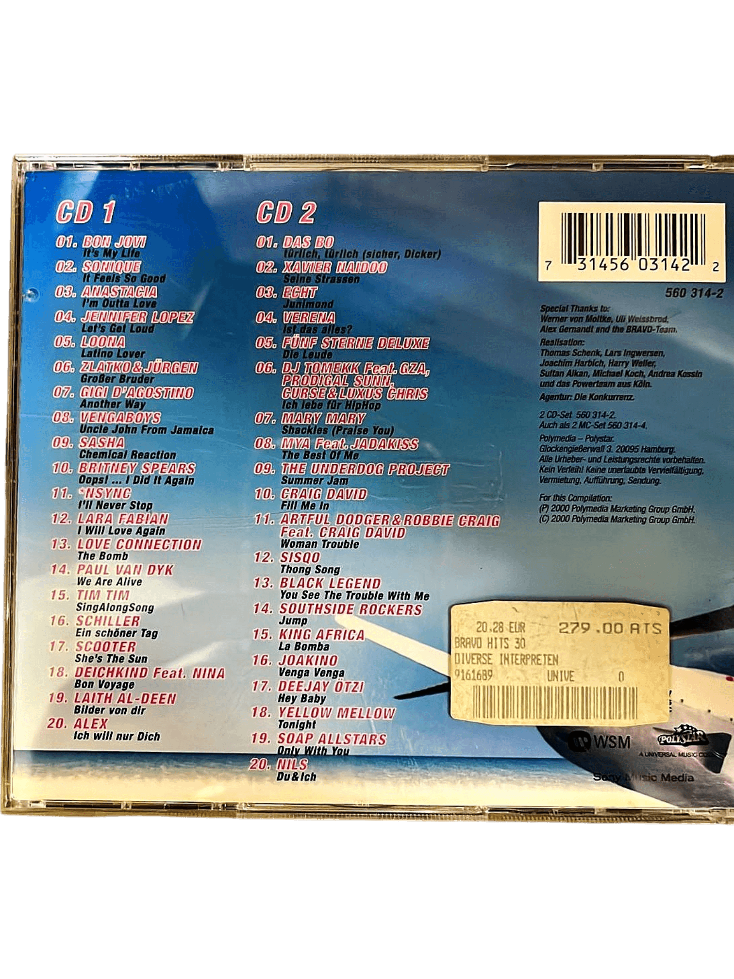 Bravo Hits 30 - Doppel-CD Compilation mit Hits von Bon Jovi, Britney Spears 2