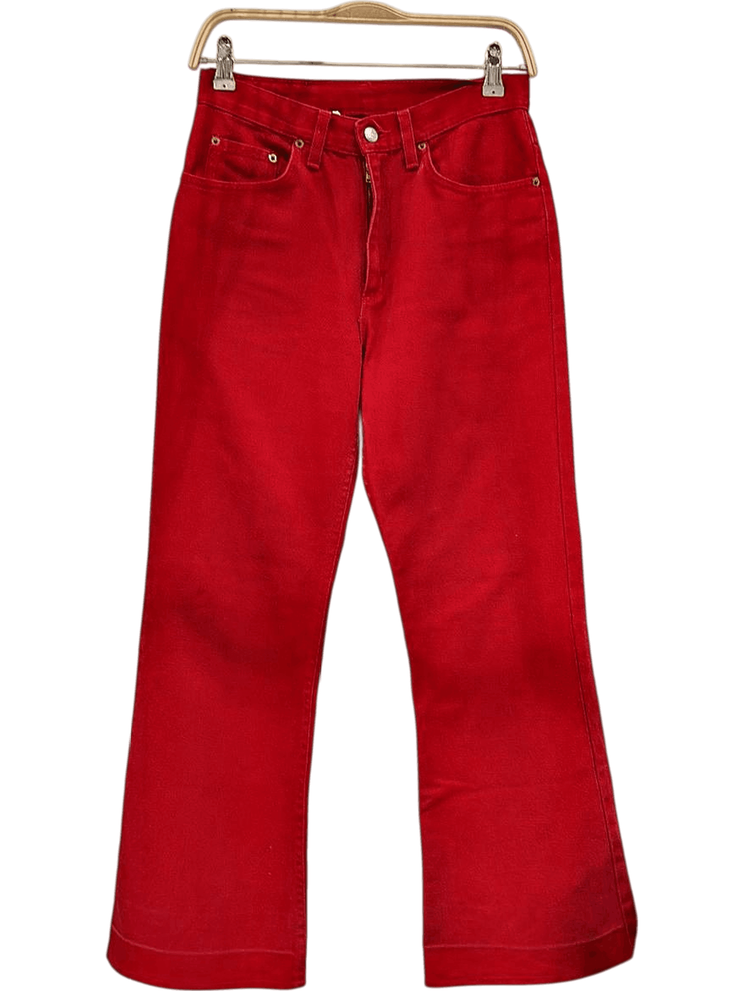 RIFLE Red Denim Flared Jeans - High Rise 1