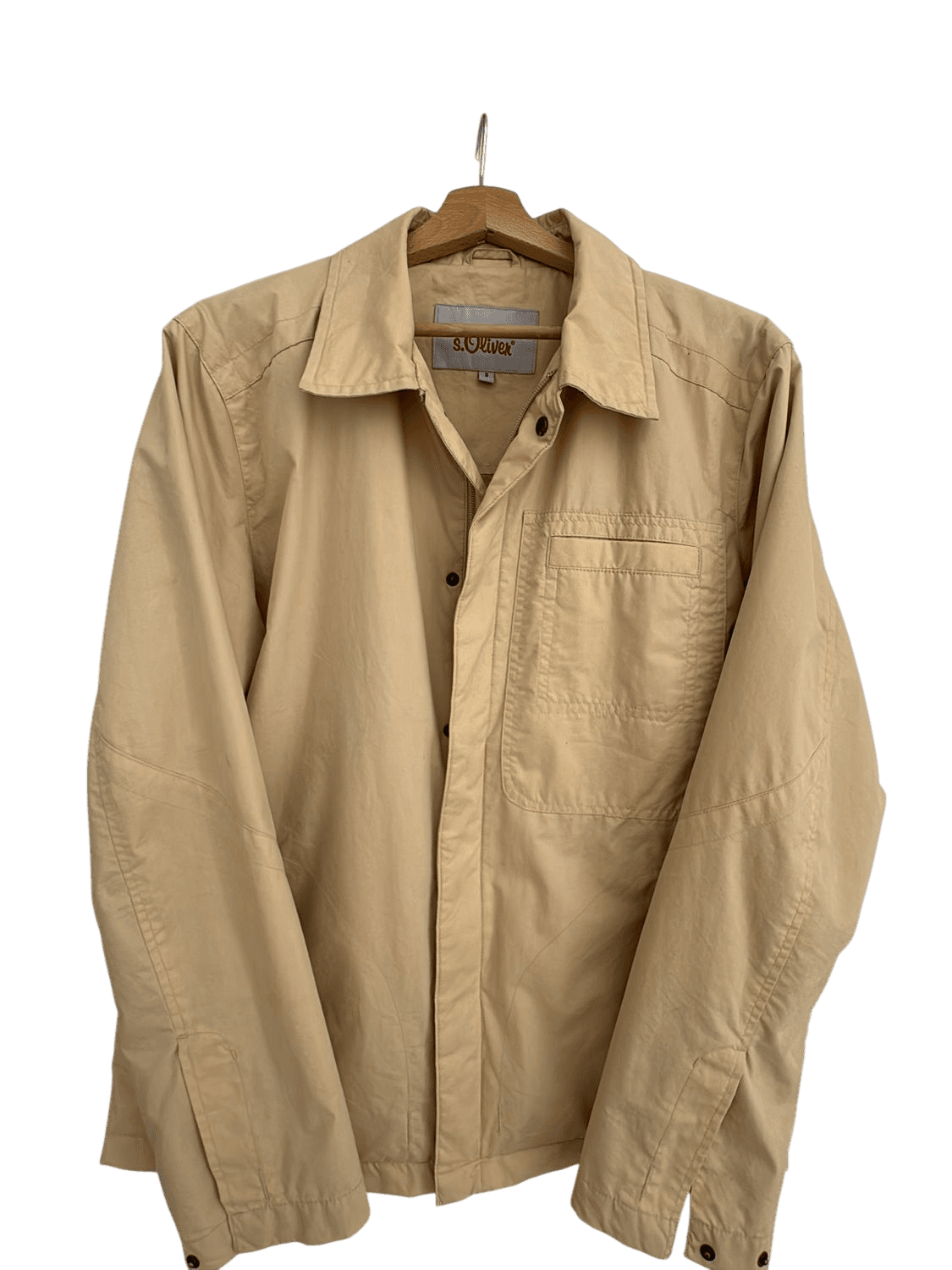s.Oliver Beige Cotton Jacket - Size S 2
