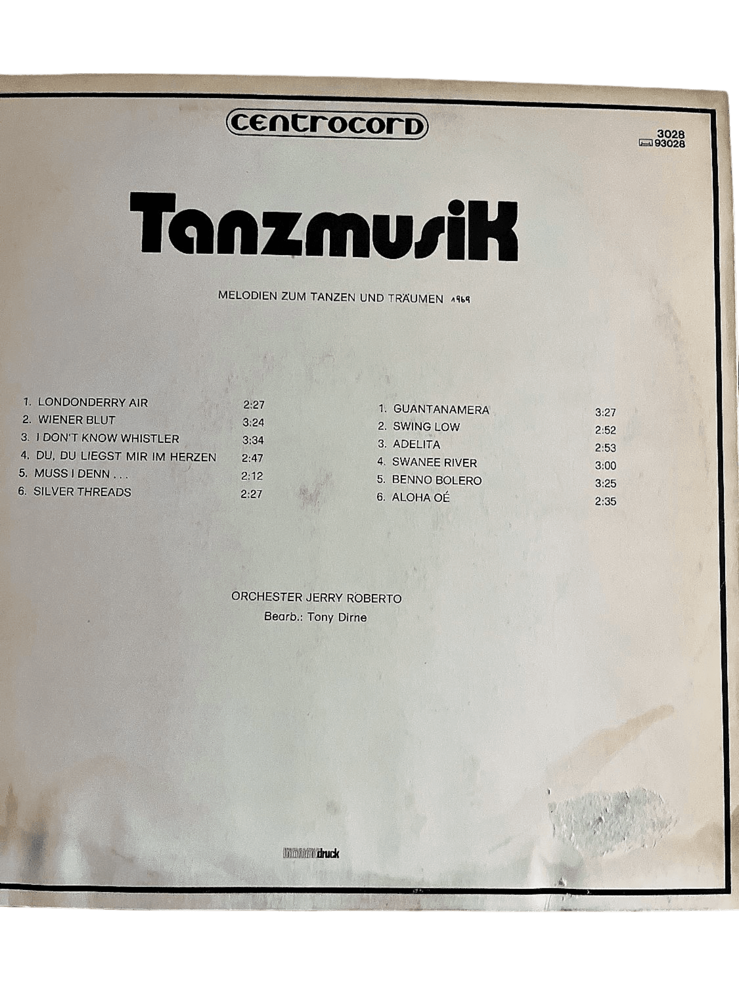 Vintage Tanzmusik Vinyl-Schallplatte von Orchester Jerry Roberto 2