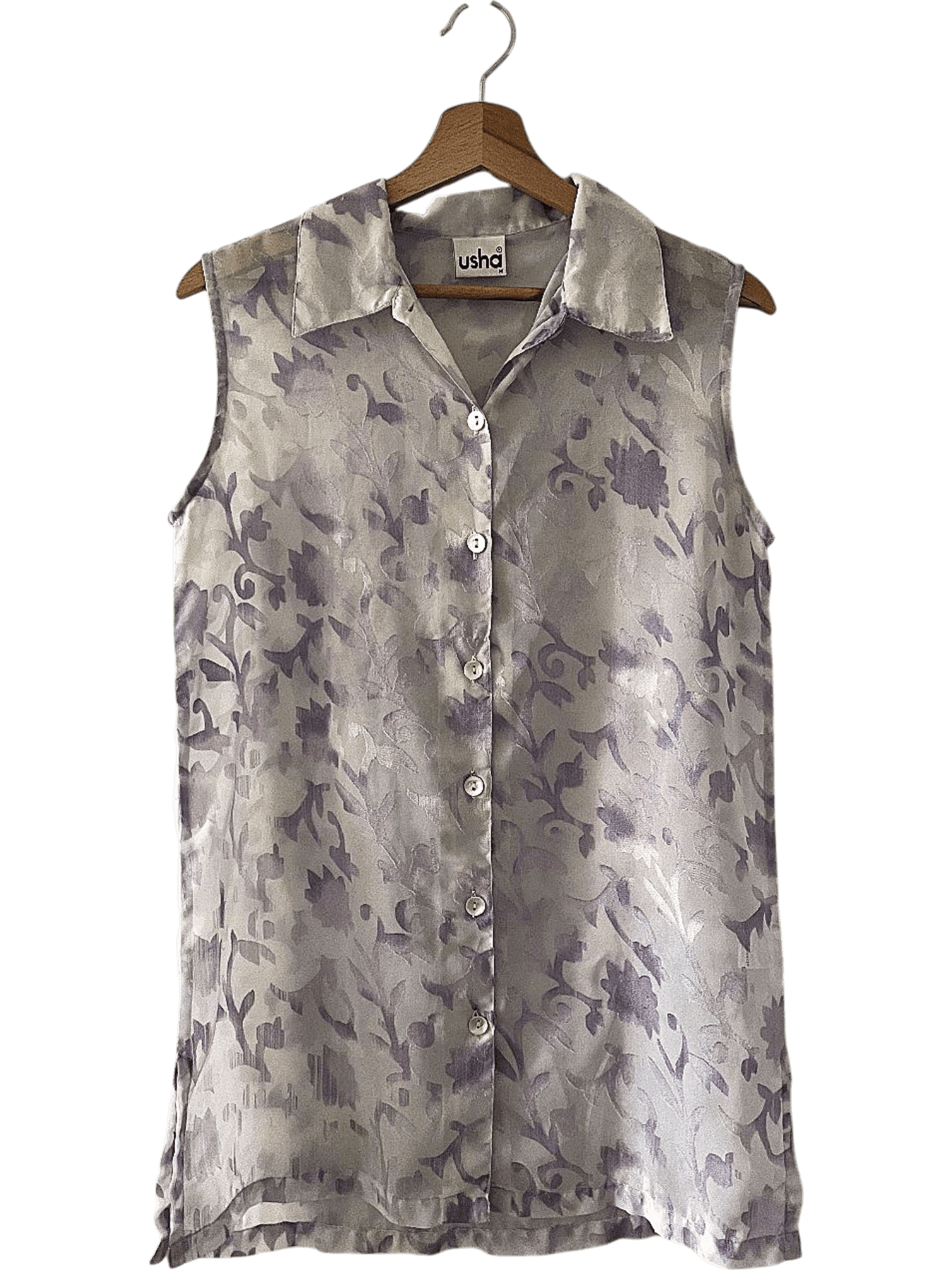 Usha Floral Button-Down Top 2