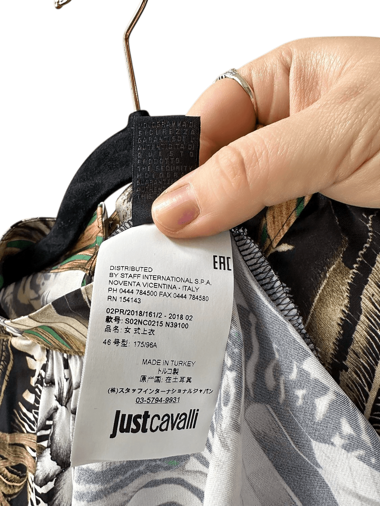 Just Cavalli Printed Blouse - Size 46 5