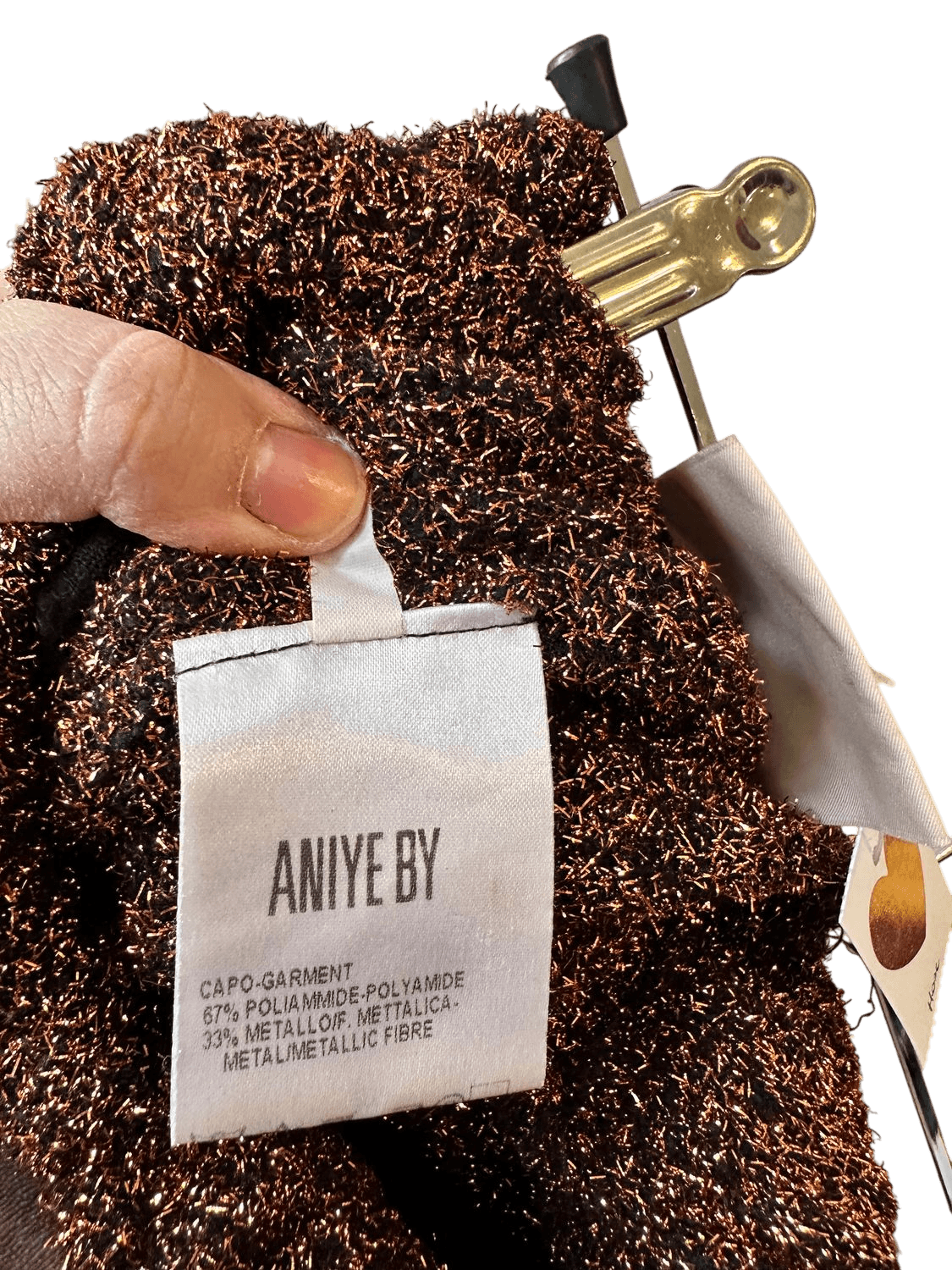 Aniye By Metallic Bronze Knit Sweatpants - Size S 5