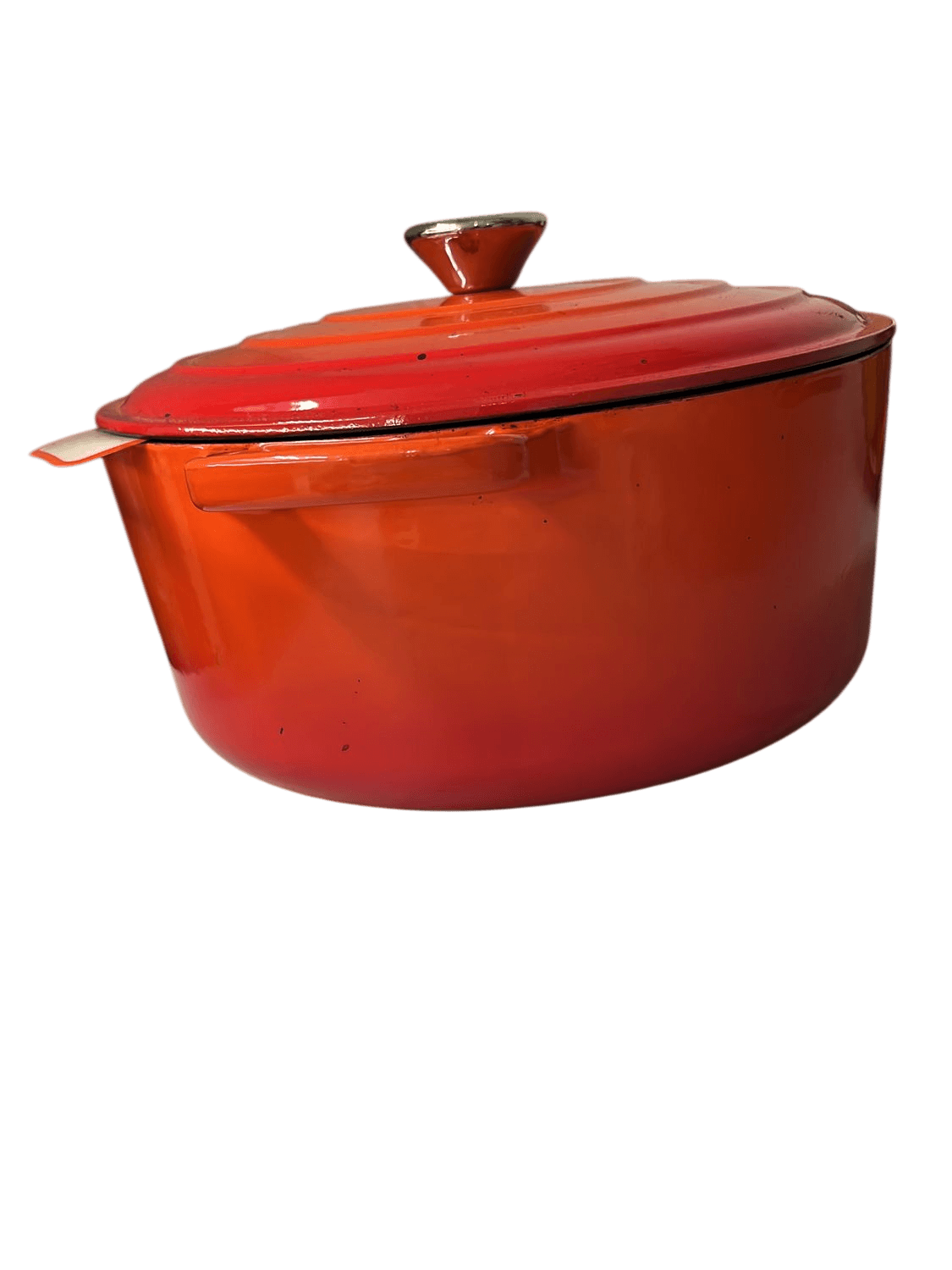 Red Enamel Cast Iron Dutch