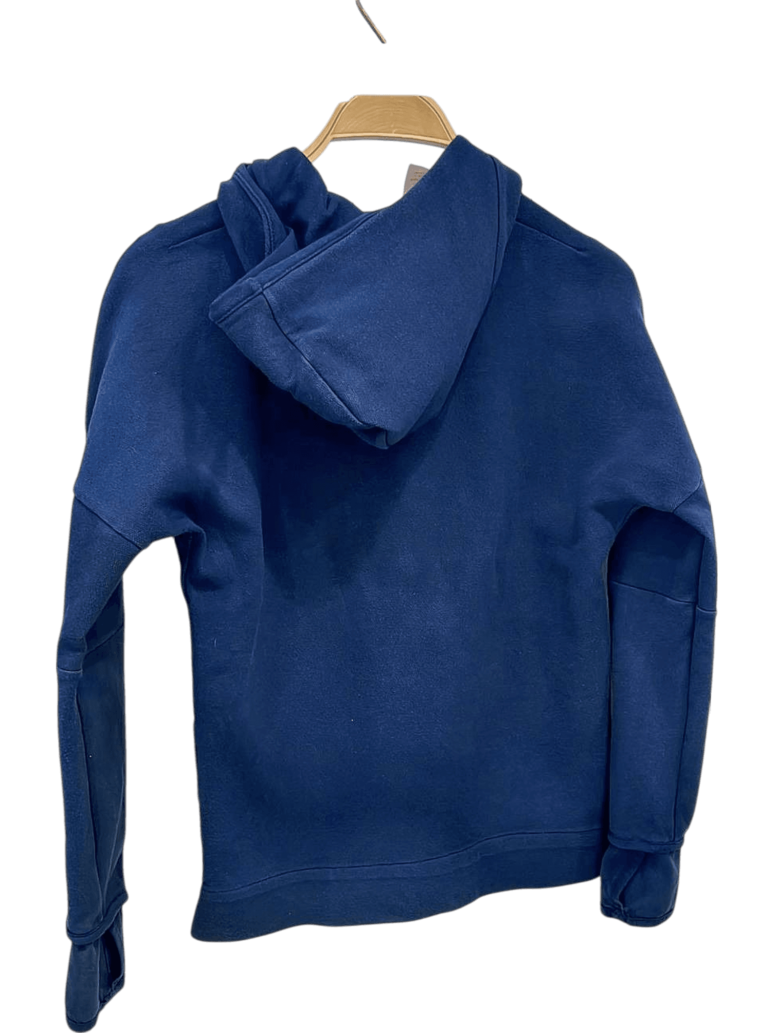 Adidas Navy Blue Zip-Up Hoodie with Classic 3-Stripes Design 2