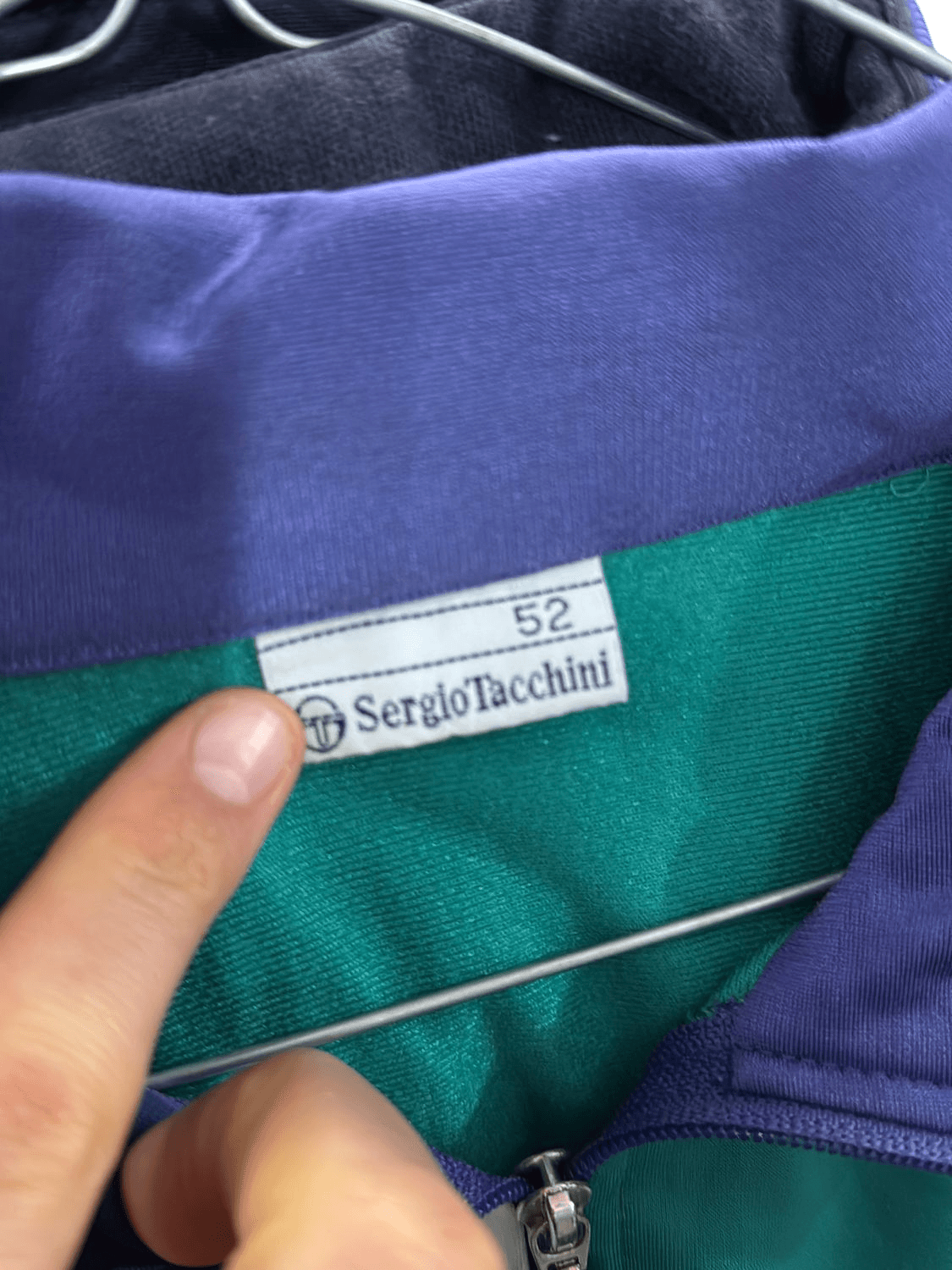 Vintage Sergio Tacchini Color Block Windbreaker Jacket - Size 52 3