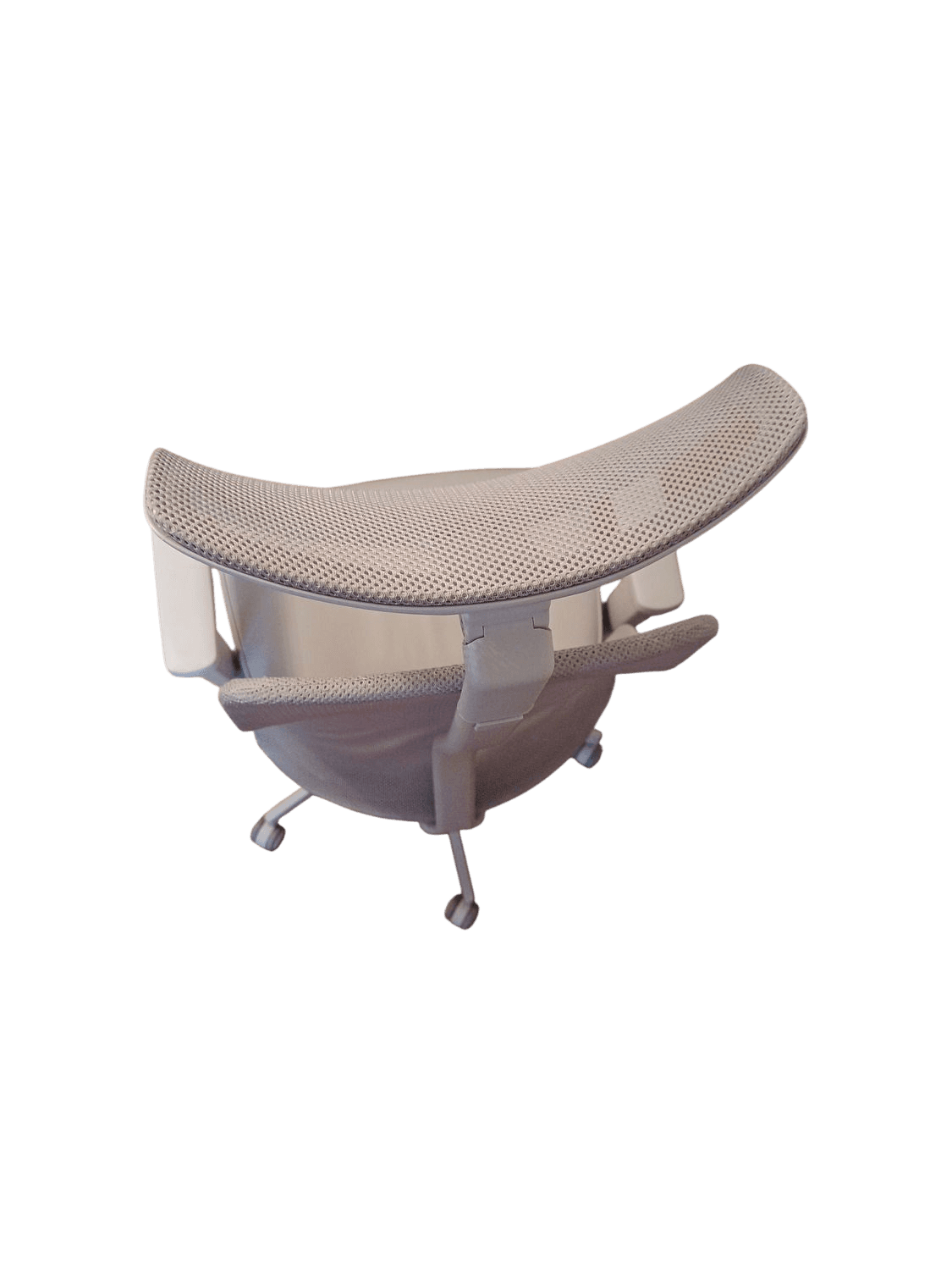 Ergonomic Mesh Office Chair with Headrest - Grey/White 17