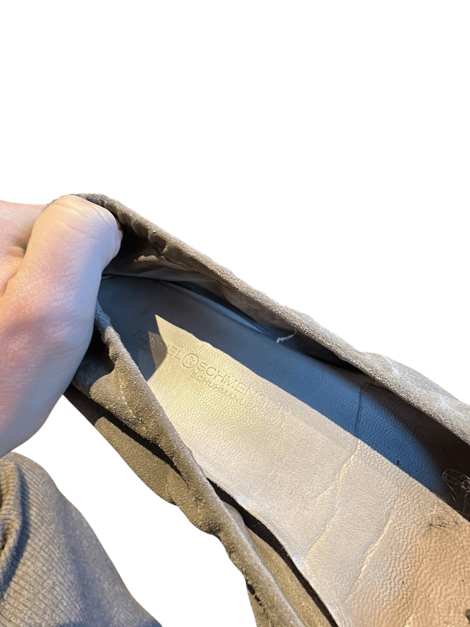 Elegante graue Wildleder-Ballerinas mit Perlen- und Kristallverzierung 3