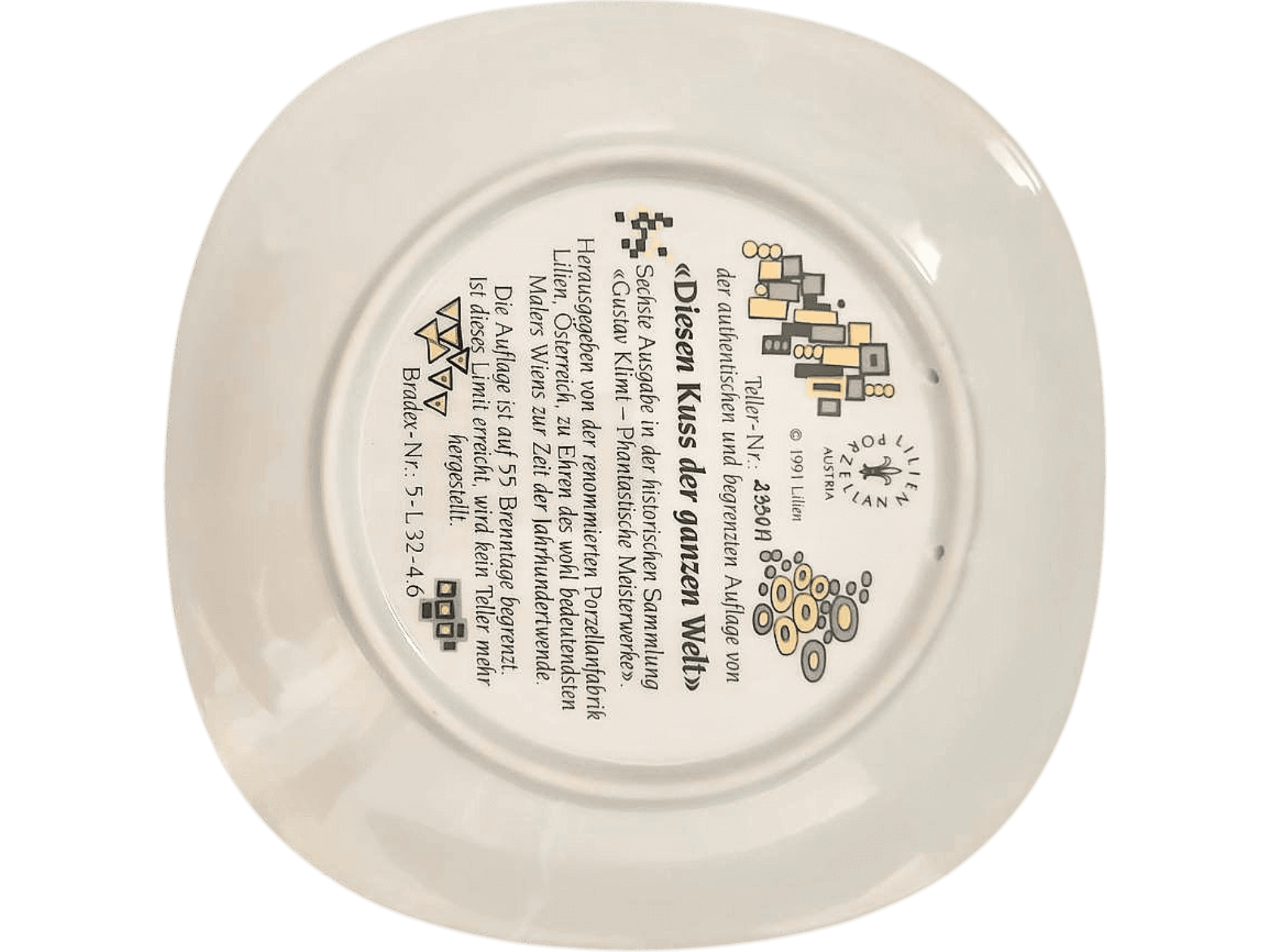 Gustav Klimt 'Der ganze Wald' Decorative Collectible Porcelain Plate 2