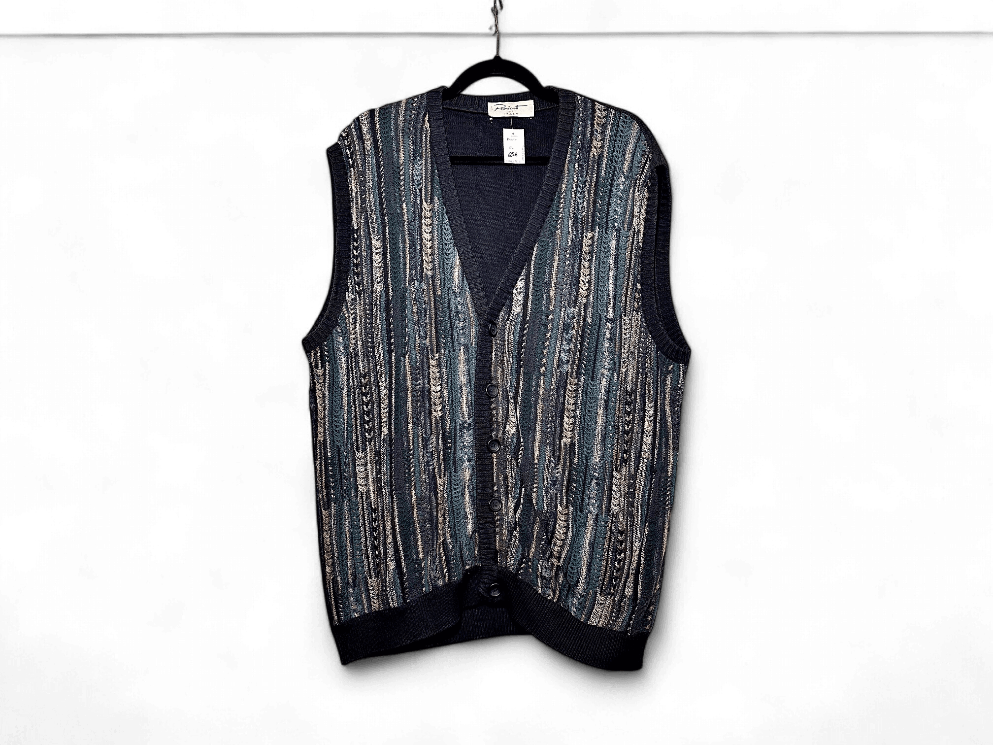 Vintage Wool Blend Sleeveless Sweater Vest 1