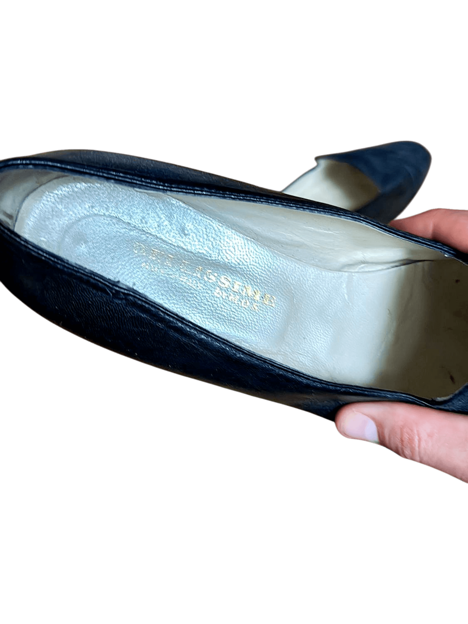 Bellissime Black Leather Loafers - Italian Made - Size 40½ 3