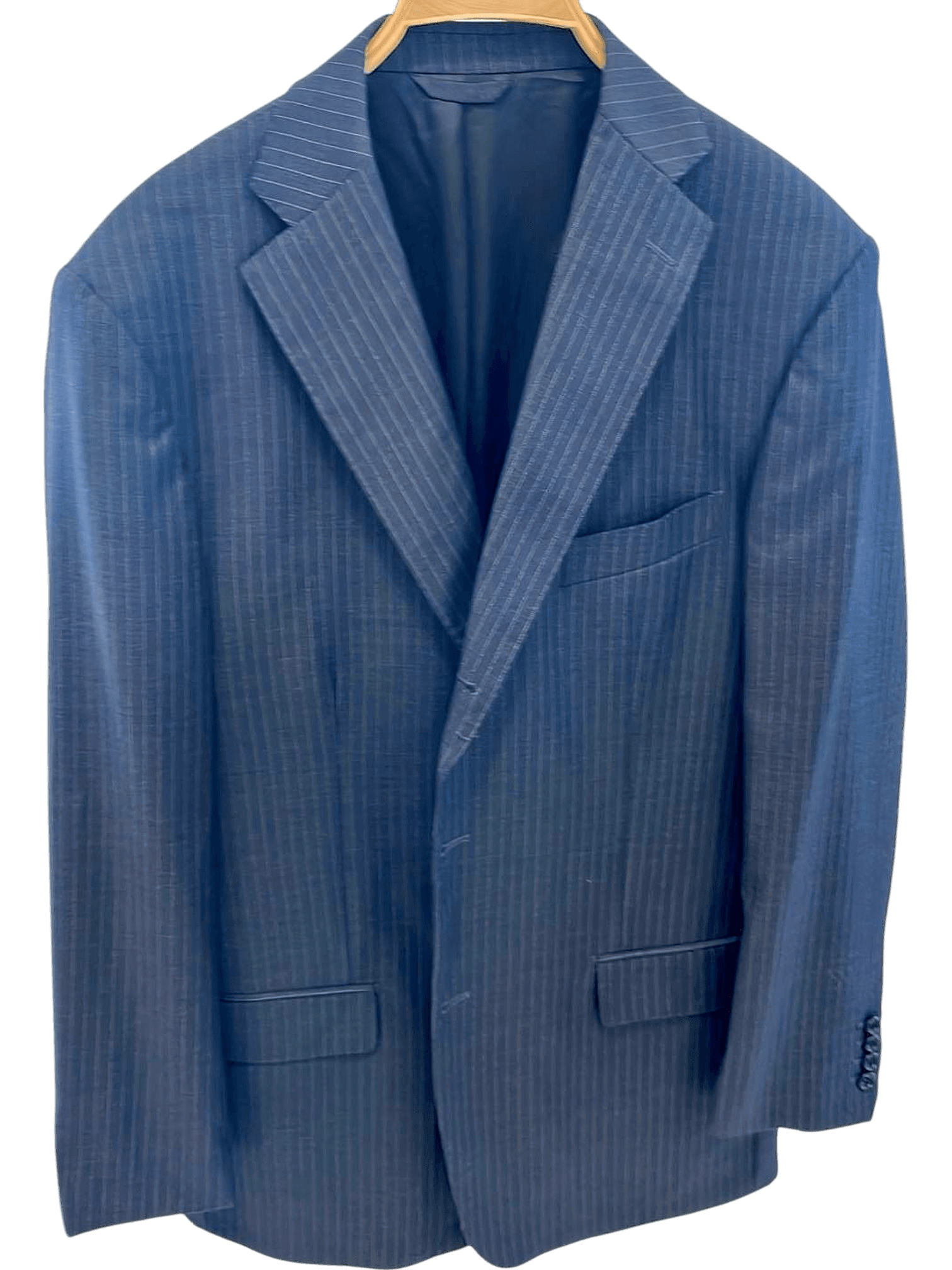 Boggi Milano & Lessona Grey Pinstripe Wool Suit - Made in Italy 1