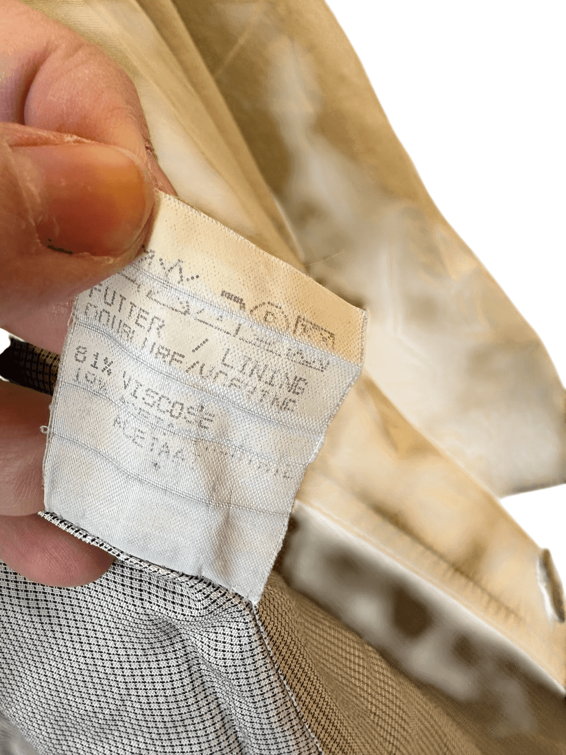 vintage 90s Dinomoda Beige Trench Coat - Size 44 6