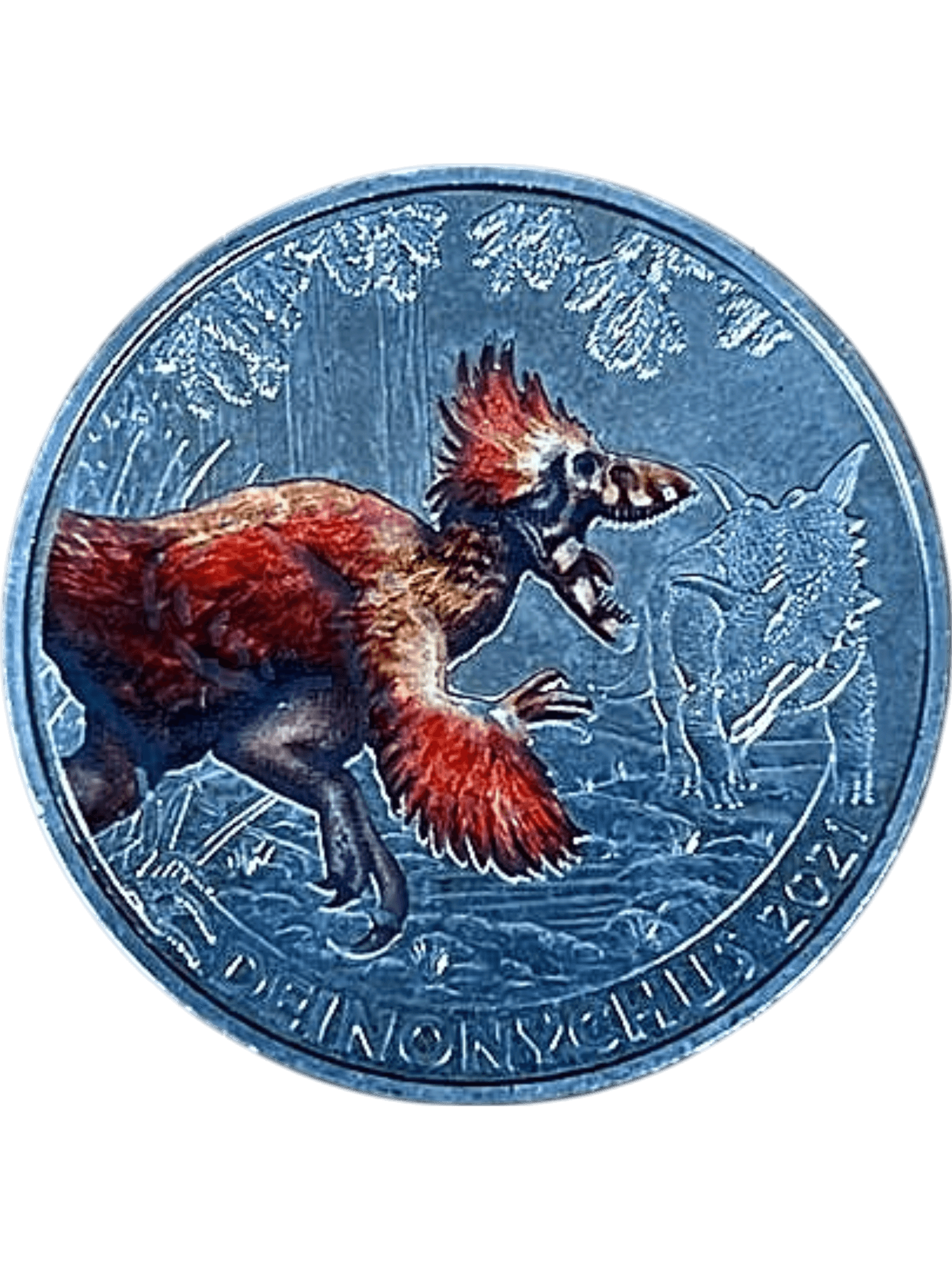 Österreichische 3 Euro Sammlermünze - Tyrannosaurus Rex Dinosaurier 1