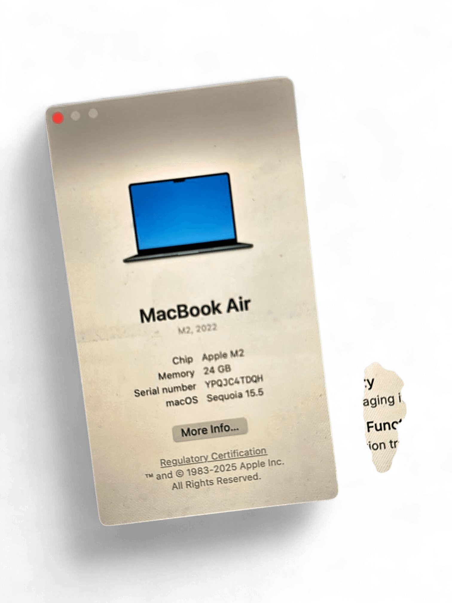 Apple MacBook Air M2 2022 - 24GB RAM, Space Gray 2