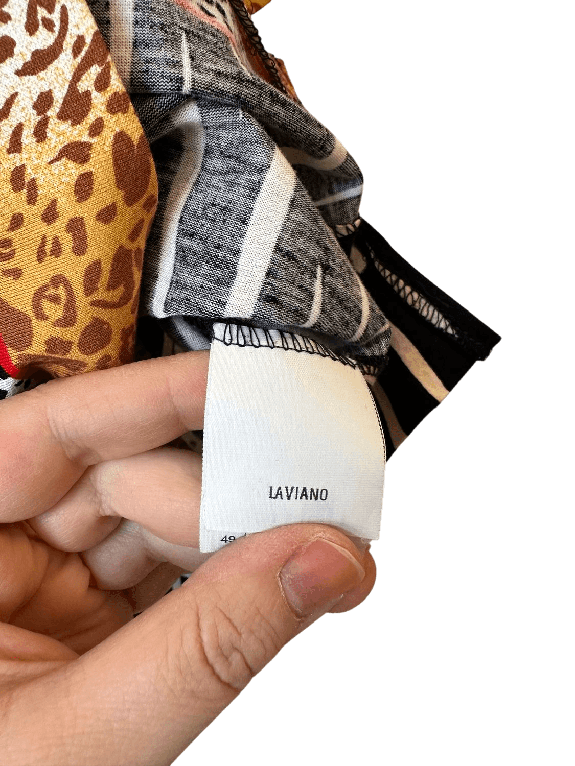 Vintage 80s Fausta Graguini Italian Print Top - Size 48 10