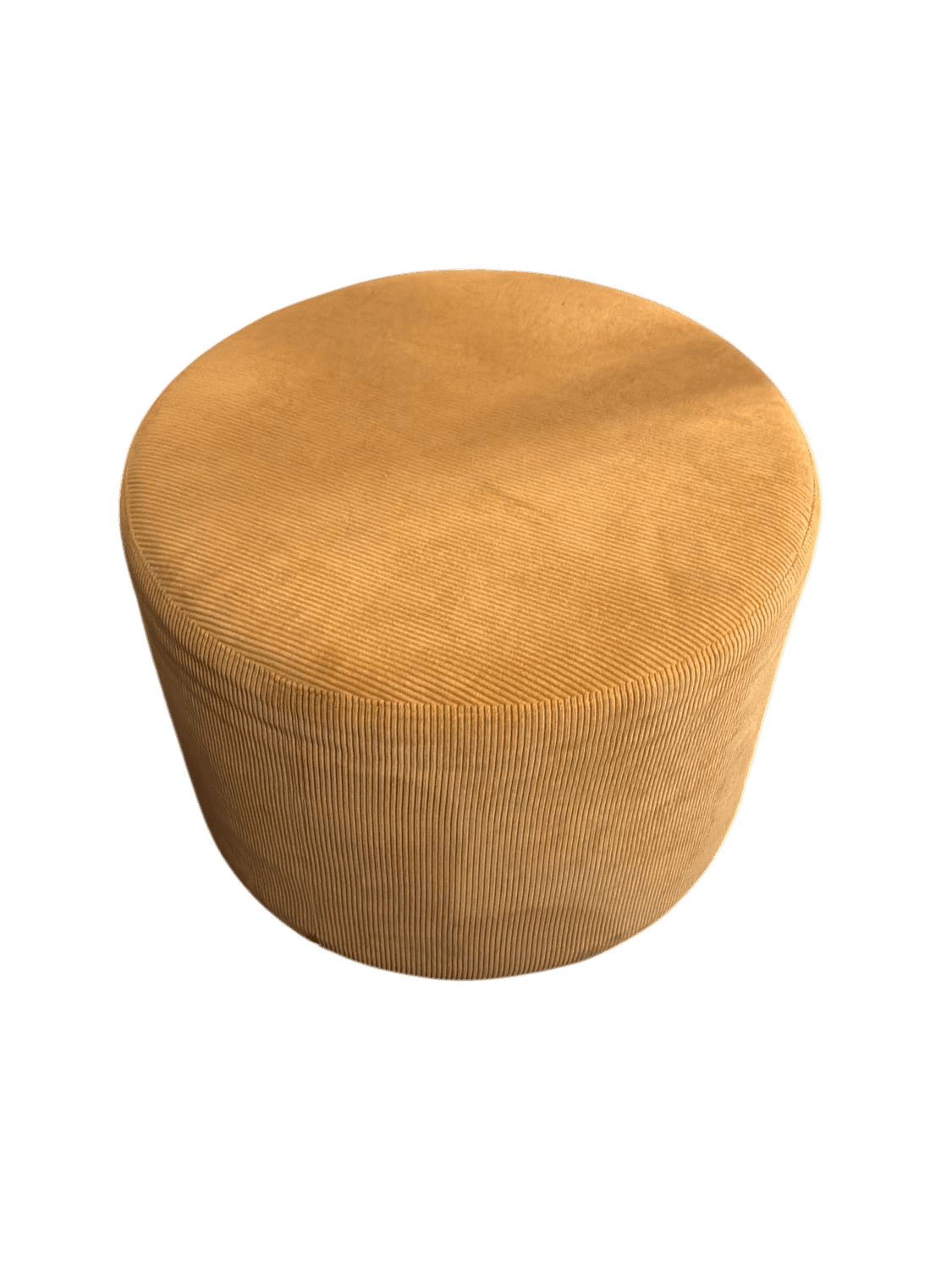Beige Corduroy Ottoman