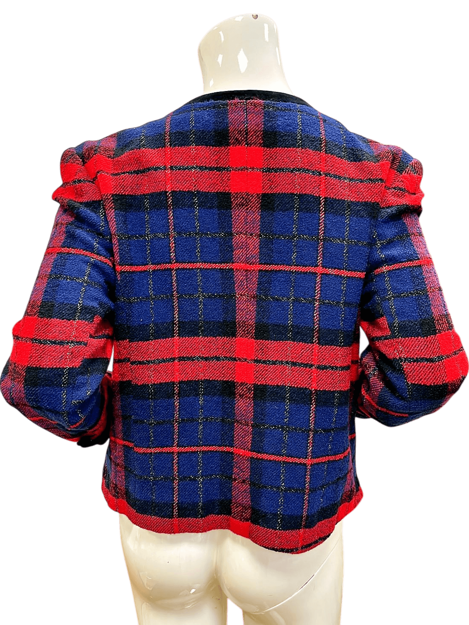 Miss Clementino kariertes Jackett - Größe 42 2