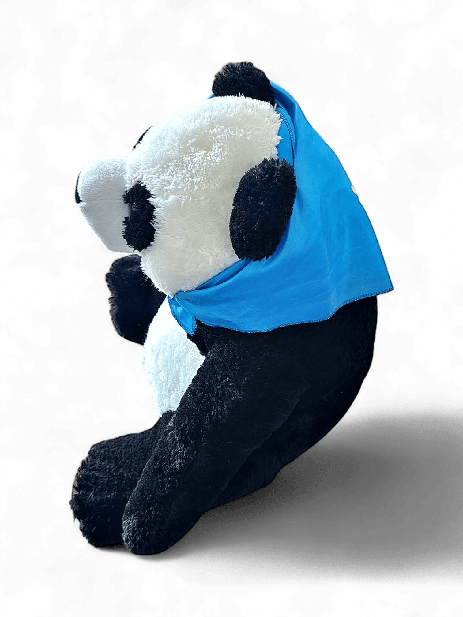 Large Panda Teddy Bear with Blue Bandana 2
