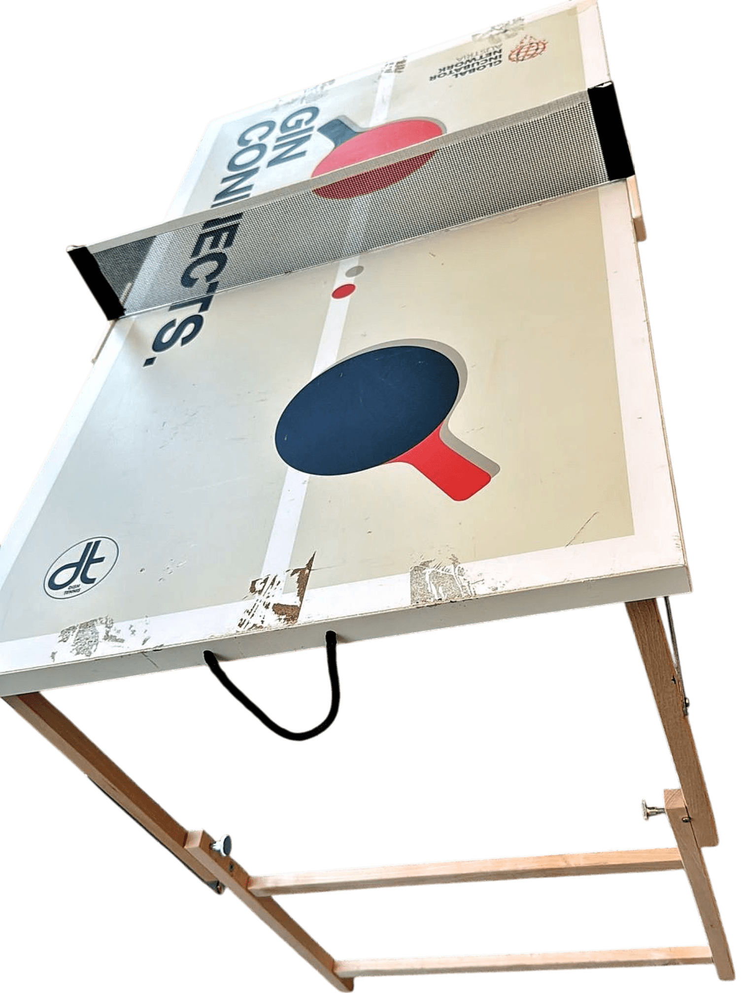 Portable Tabletop Ping Pong / Table Tennis Set with Folding Legs 2